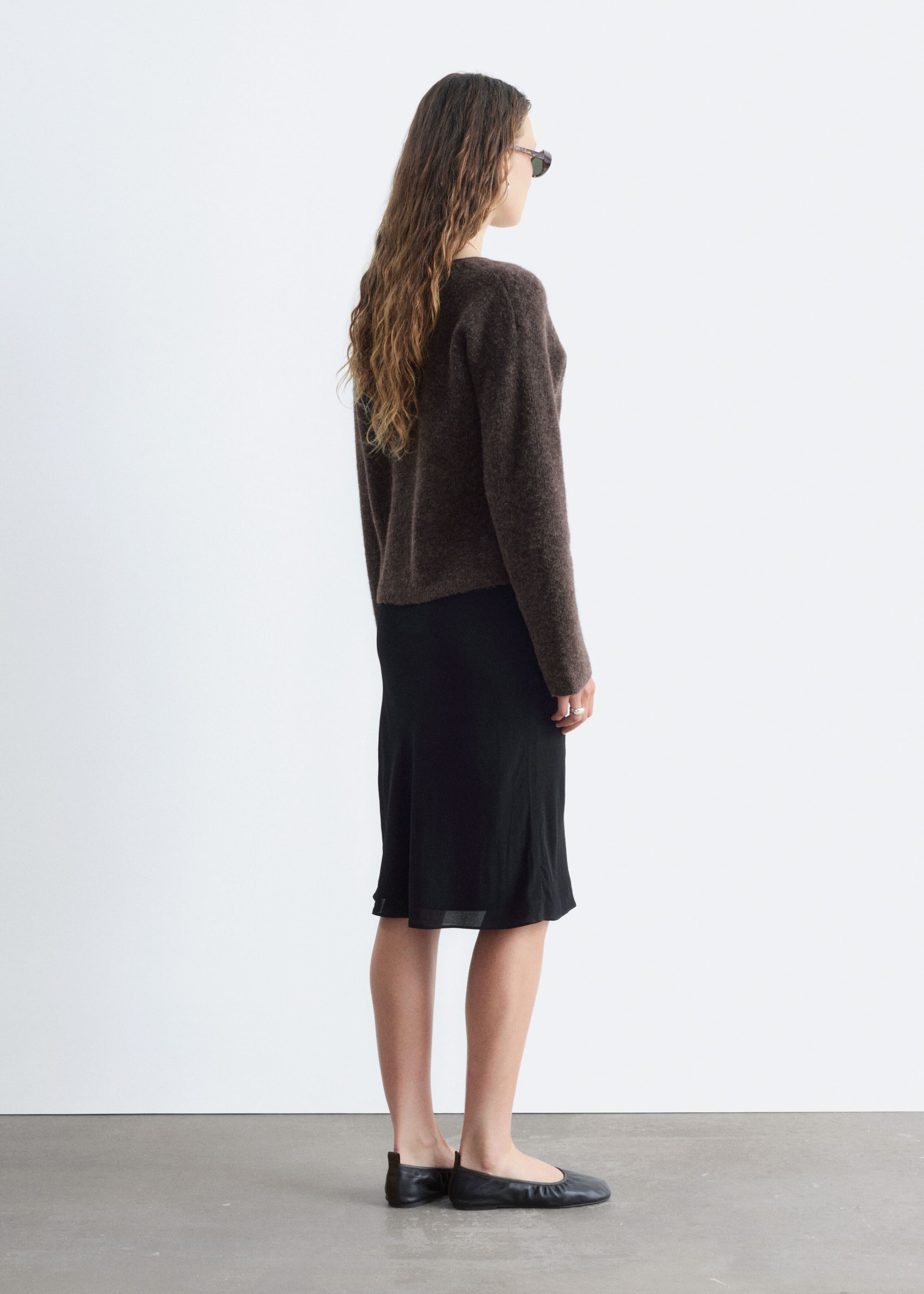 Alpaca-Blend Cardigan - Light Turquoise - Lookbook