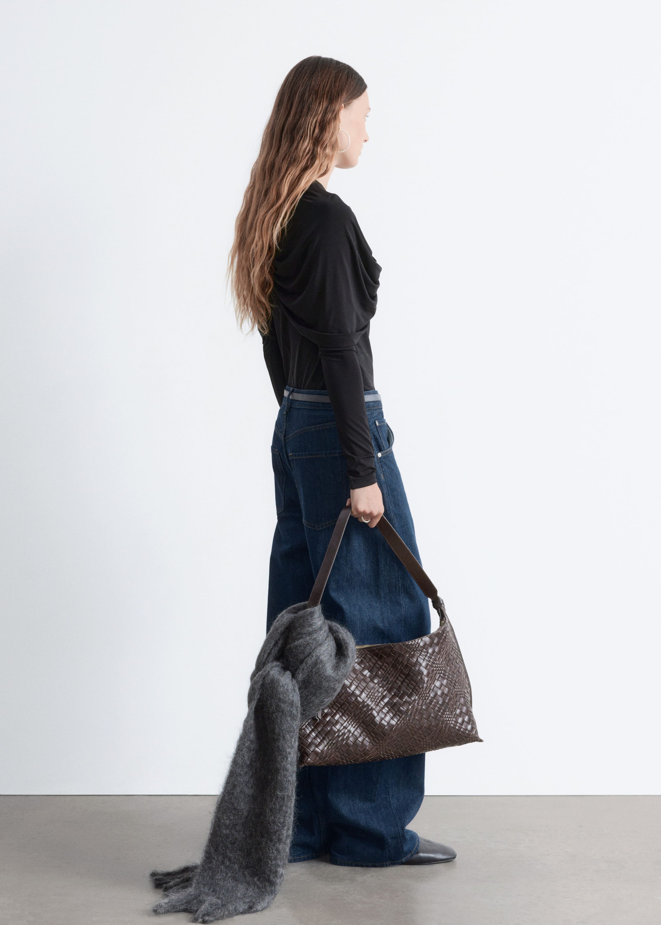 Image of Oberteil mit drapiertem Cape-Detail