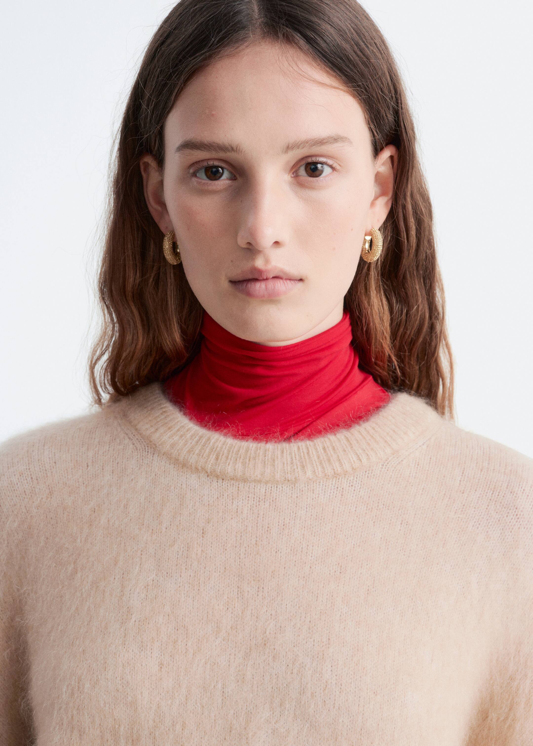 Visa större bild: Oversized tröja i mohairblandning - Beige - DAM | H&M FI 2