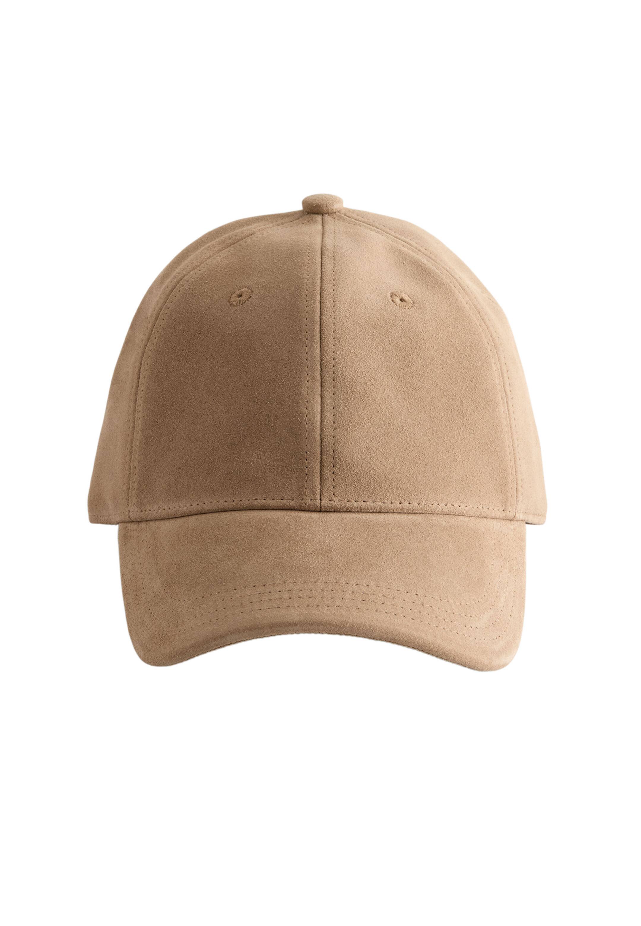 Größeres Bild anzeigen: Basecap aus Veloursleder - Dunkelbeige - Ladies | H&M AT 4
