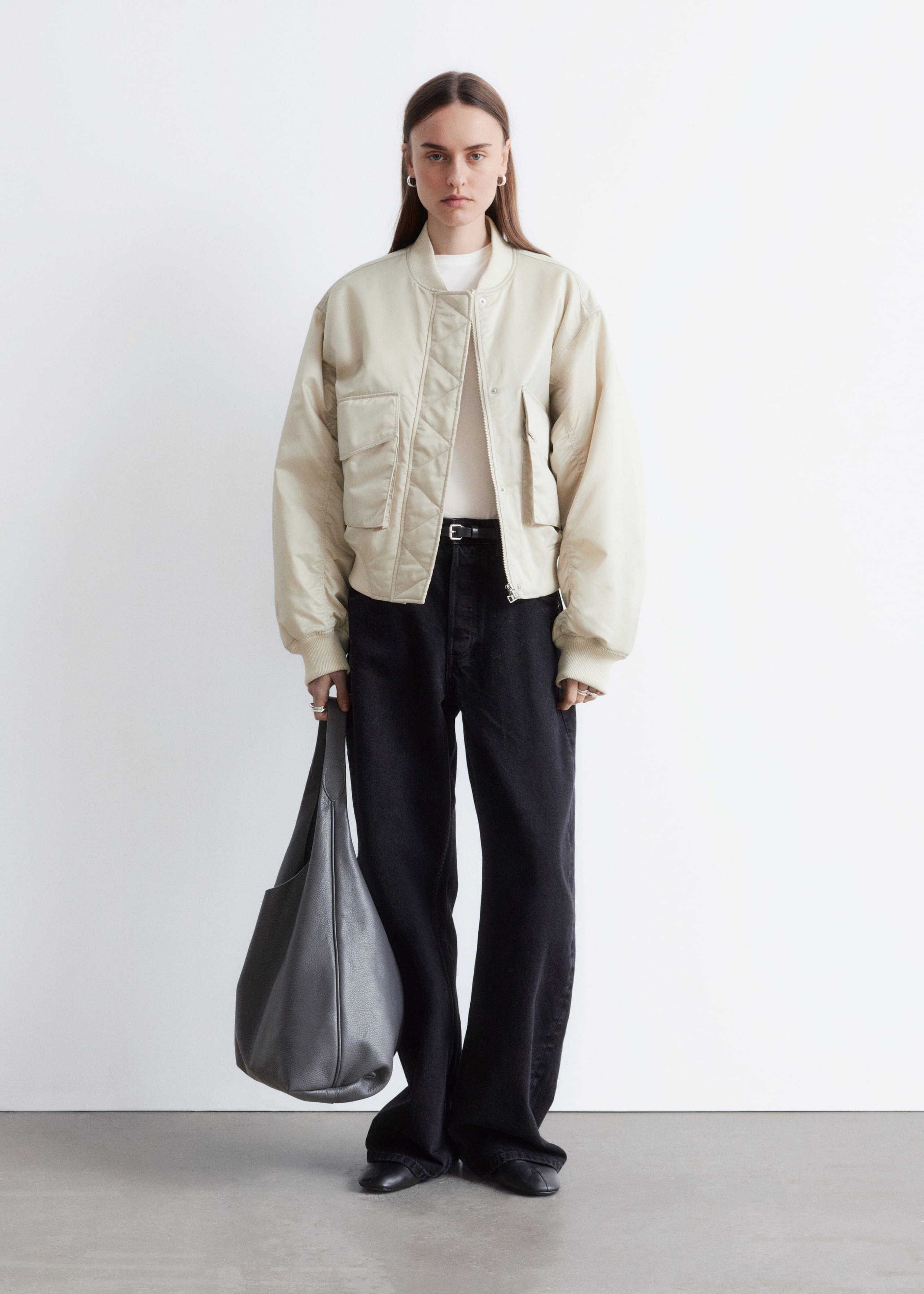 Image of Padded Bomber Jacket