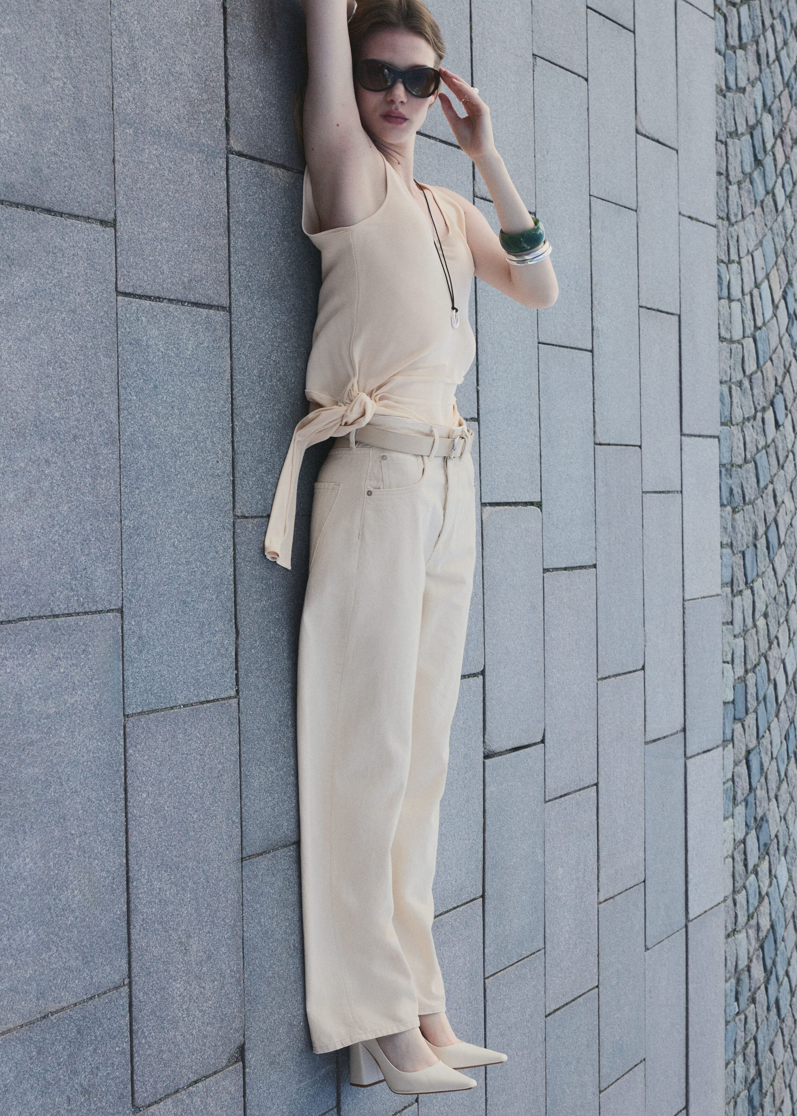 Image of Barrel-Leg Jeans