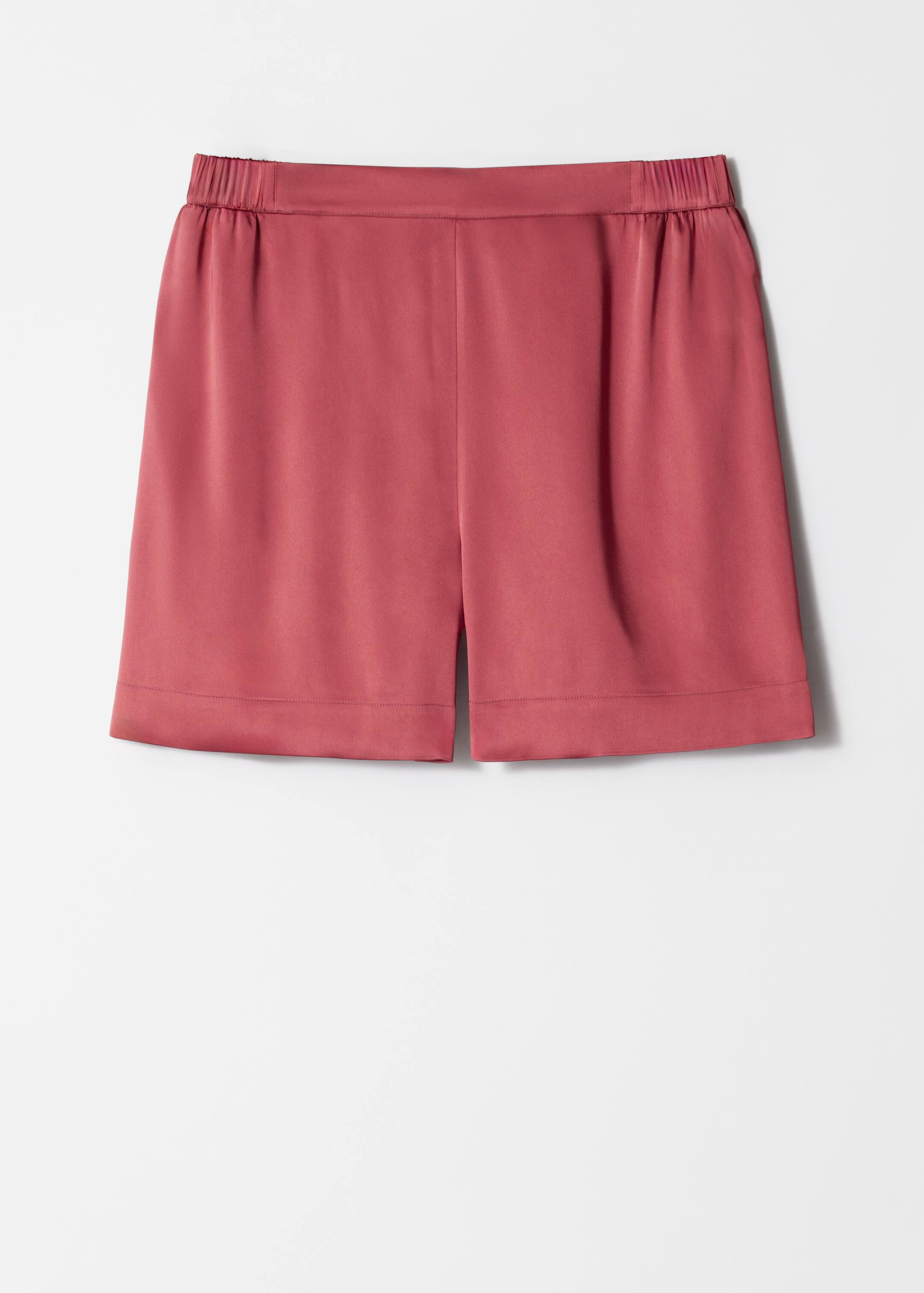 Grotere afbeelding bekijken: Satijnen short met elastische taille - Donkerroze - DAMES | H&M BE 5