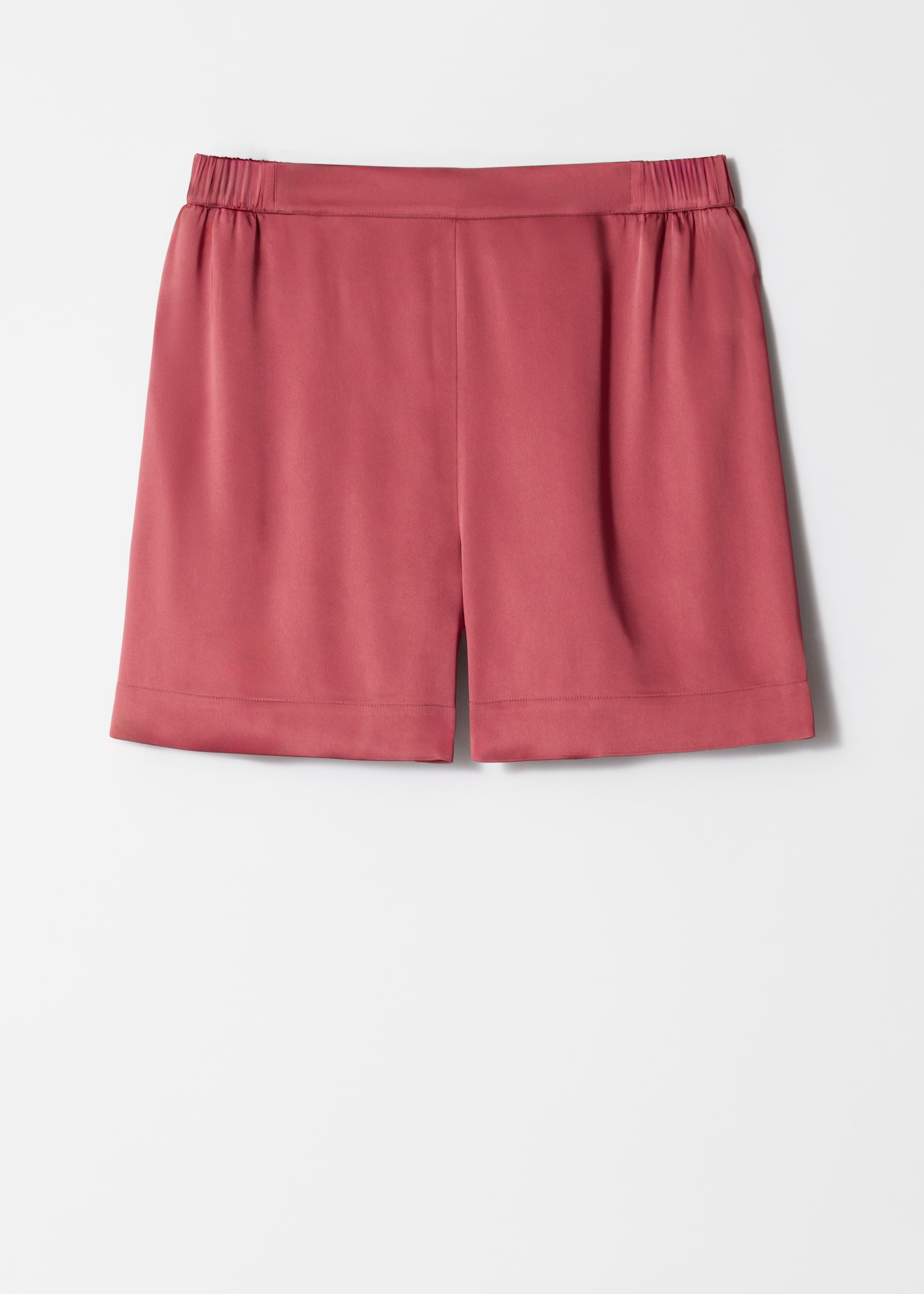 Sateng Pull-On Shorts - Mørk rosa/Mørk brun/Lys grønn