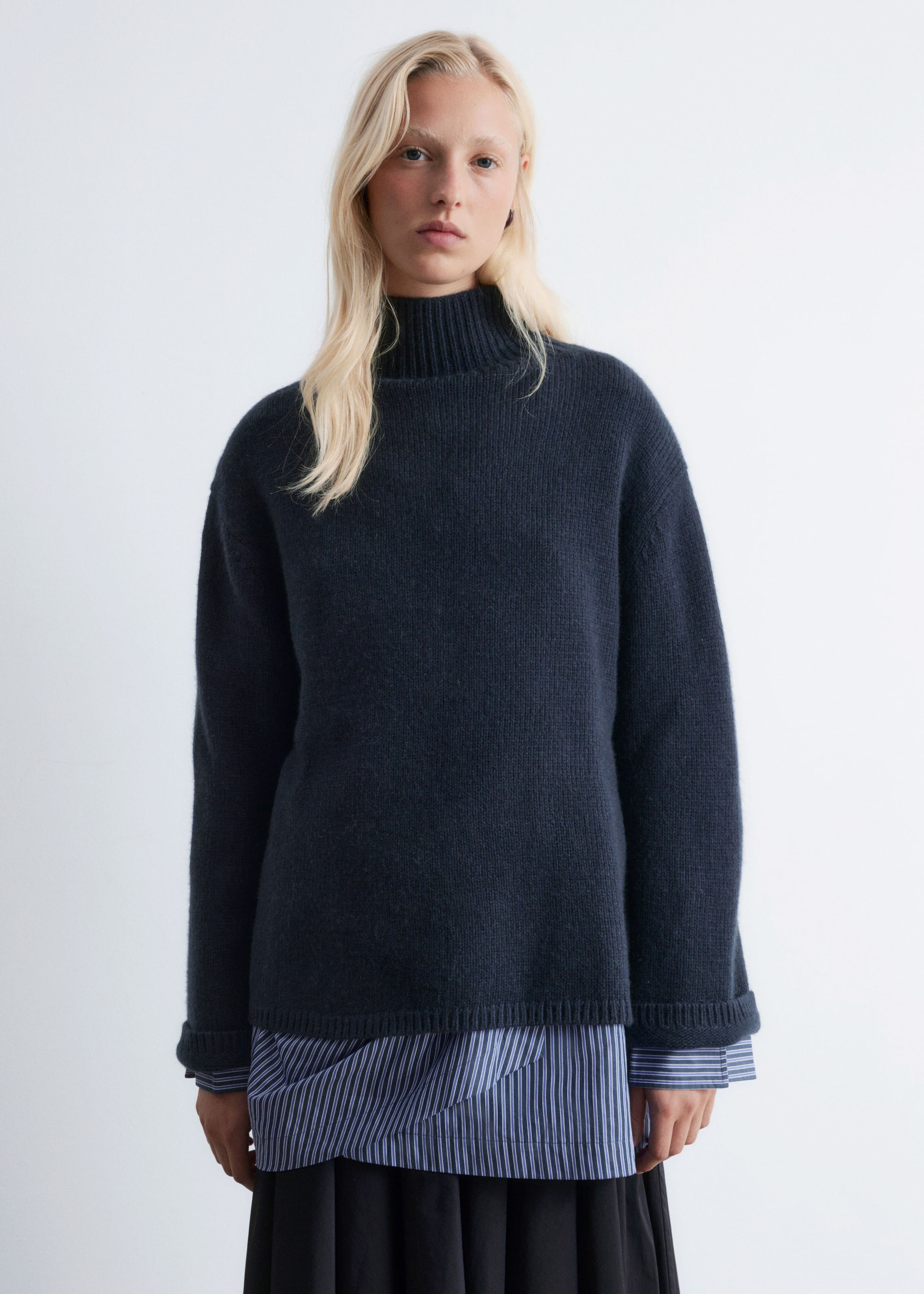 Image of Rollkragenpullover aus Kaschmir-Mix