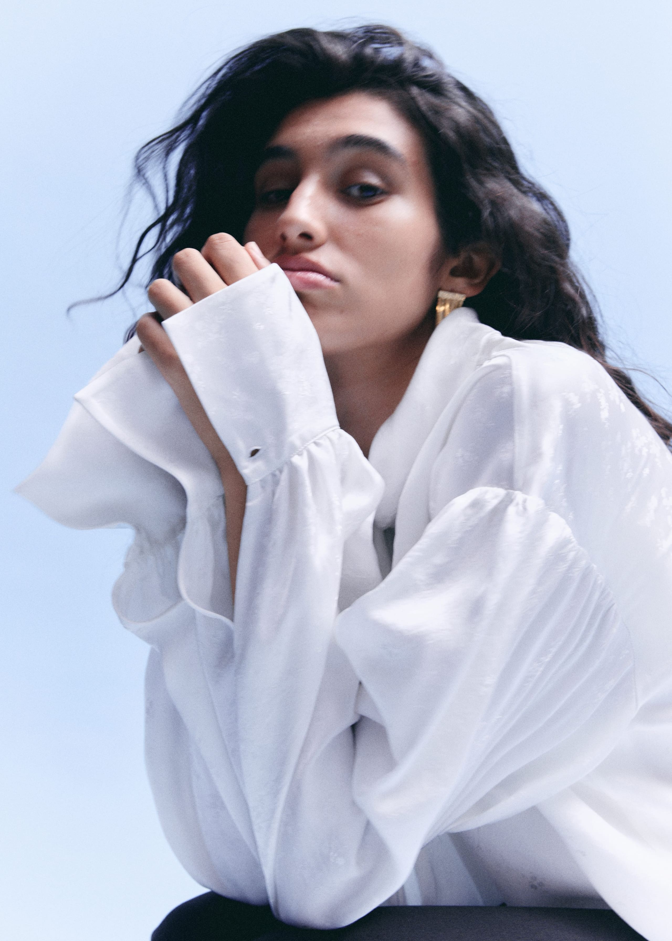 Image of Bow-Collar Blouse