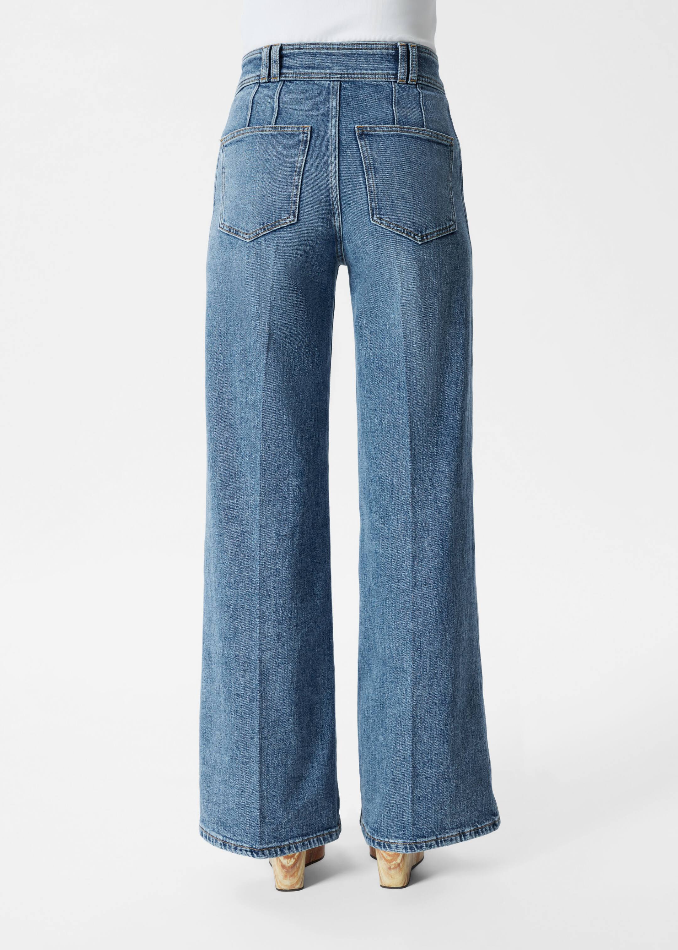 Visualizza immagine più grande: Jeans svasati con pieghe pressate - Azzurro lavato - DONNA | H&M IT 7