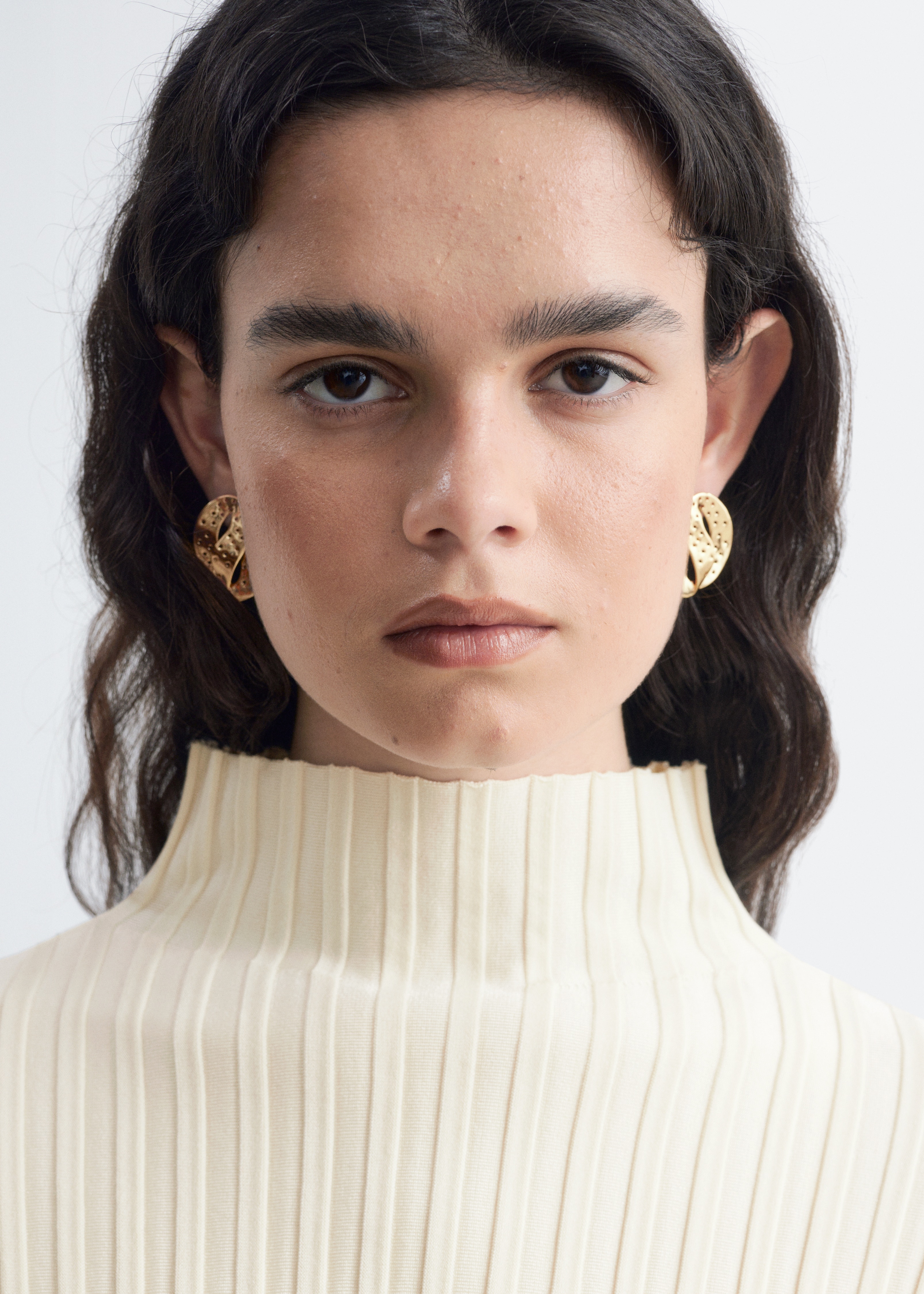 Orecchini in ottone traforati - Oro