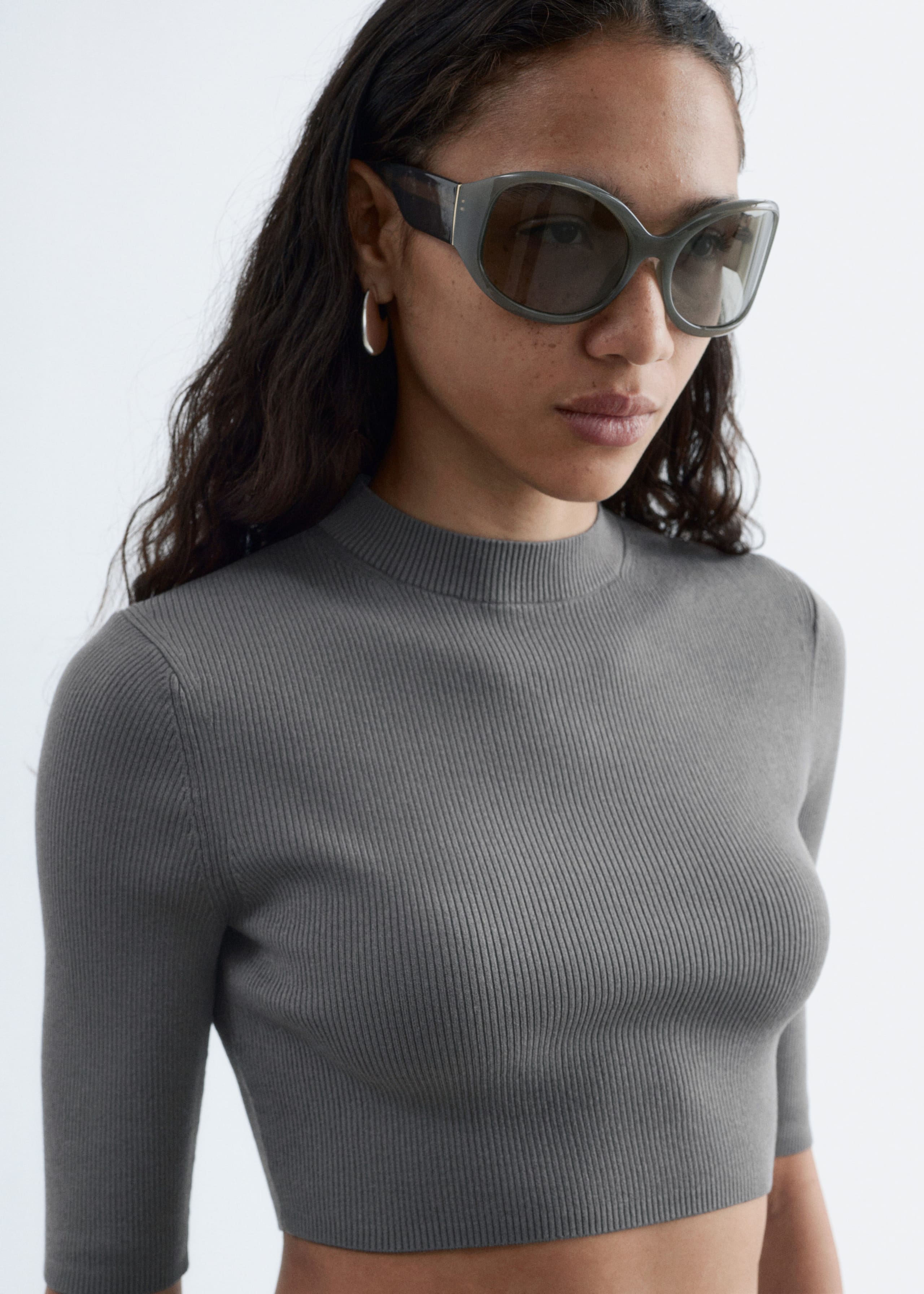 Image of Slim-Fit Cropped T-Shirt