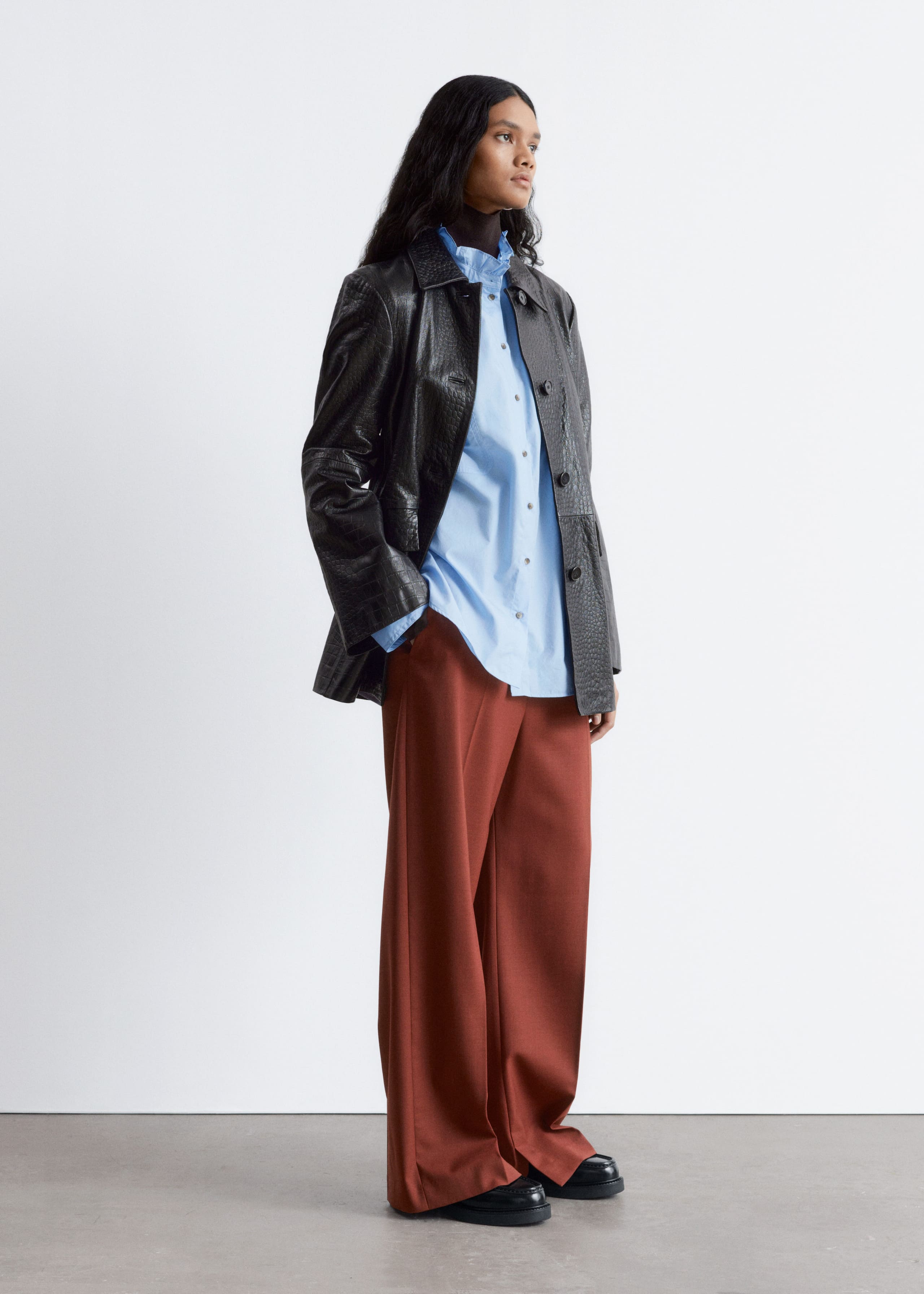 Image of Wool Press-Crease Trousers