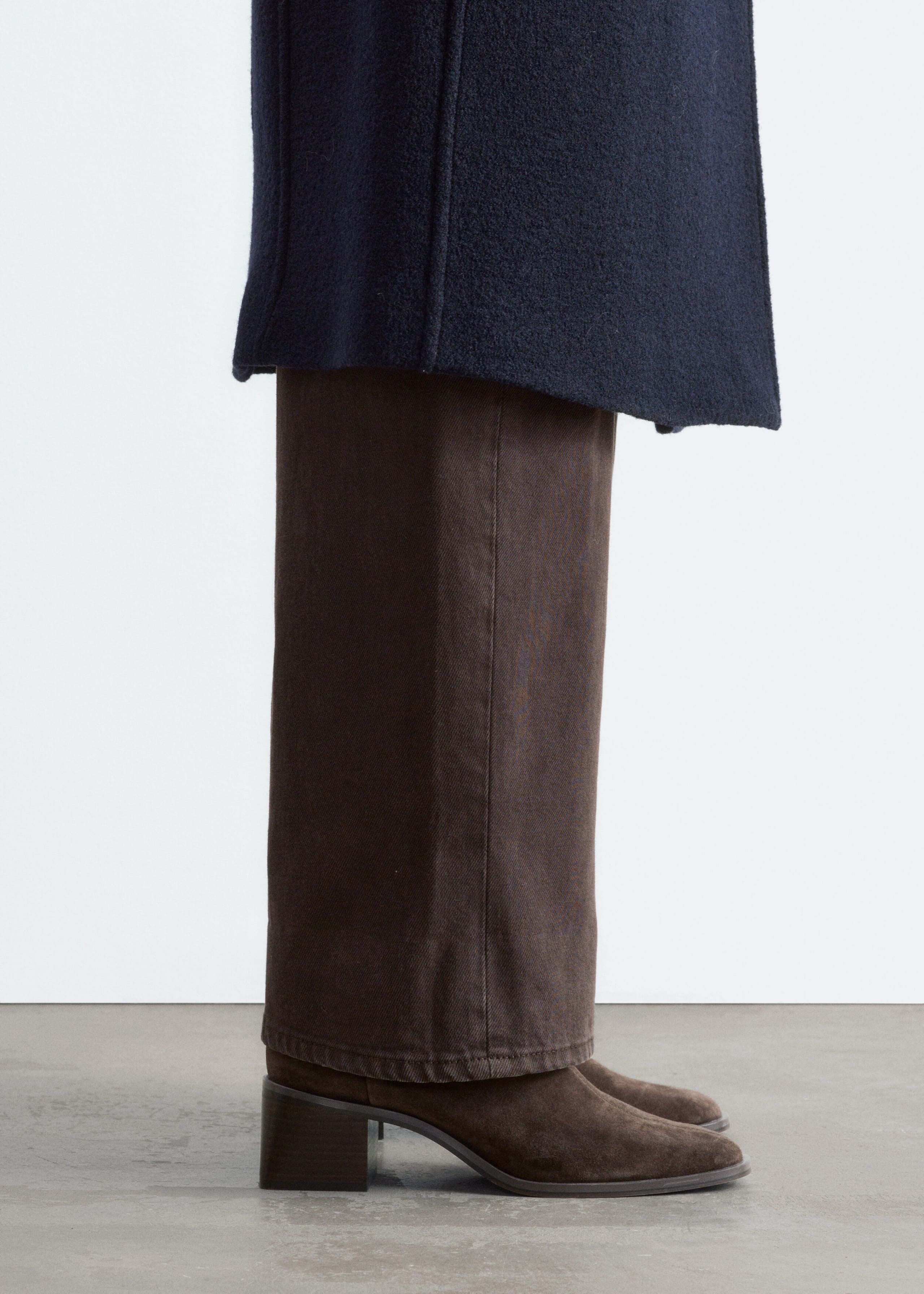 Sockboots aus Leder - Schwarz - Lookbook