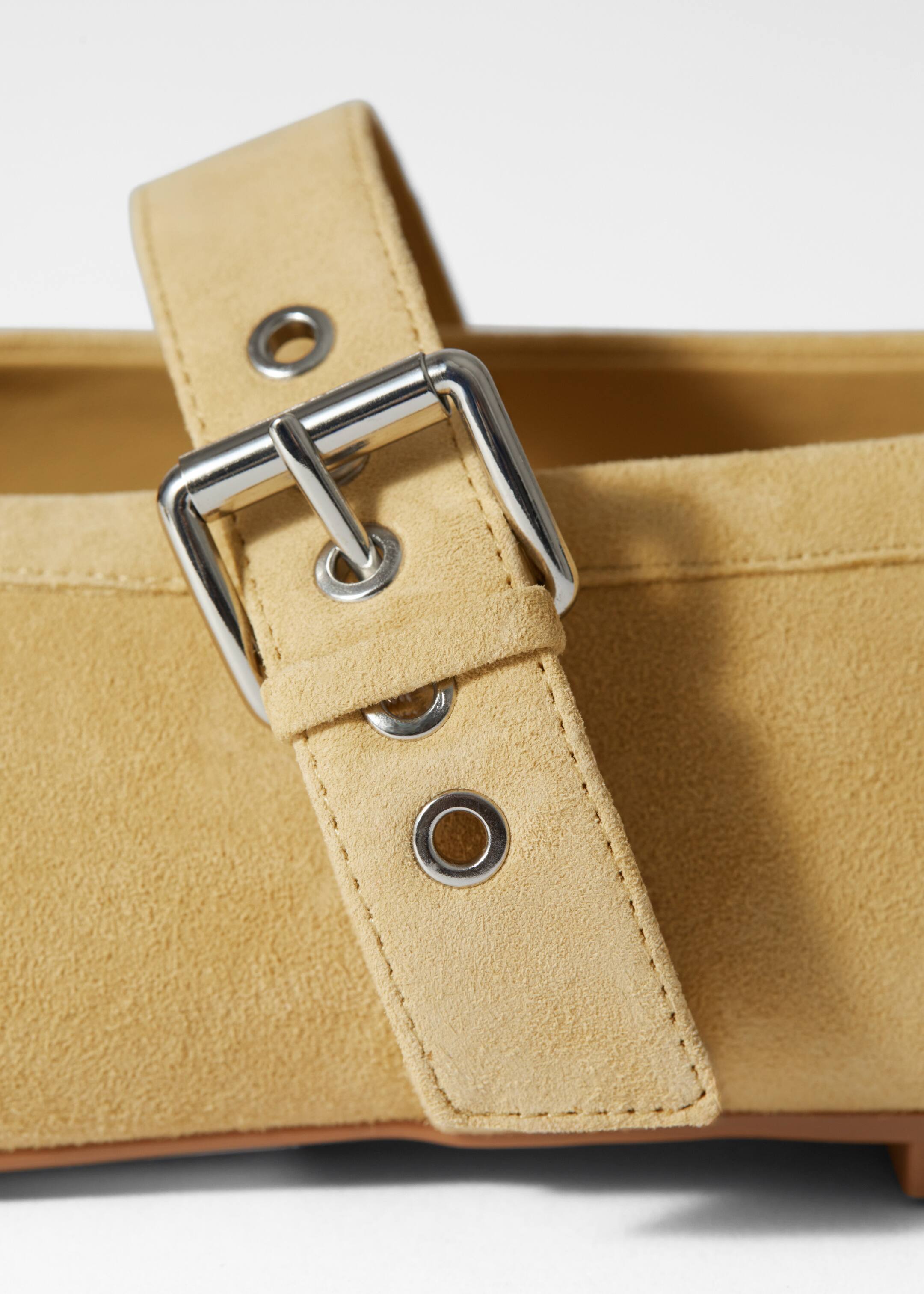 Grotere afbeelding bekijken: Mary Jane ballerina's - Geel suède - DAMES | H&M NL 3