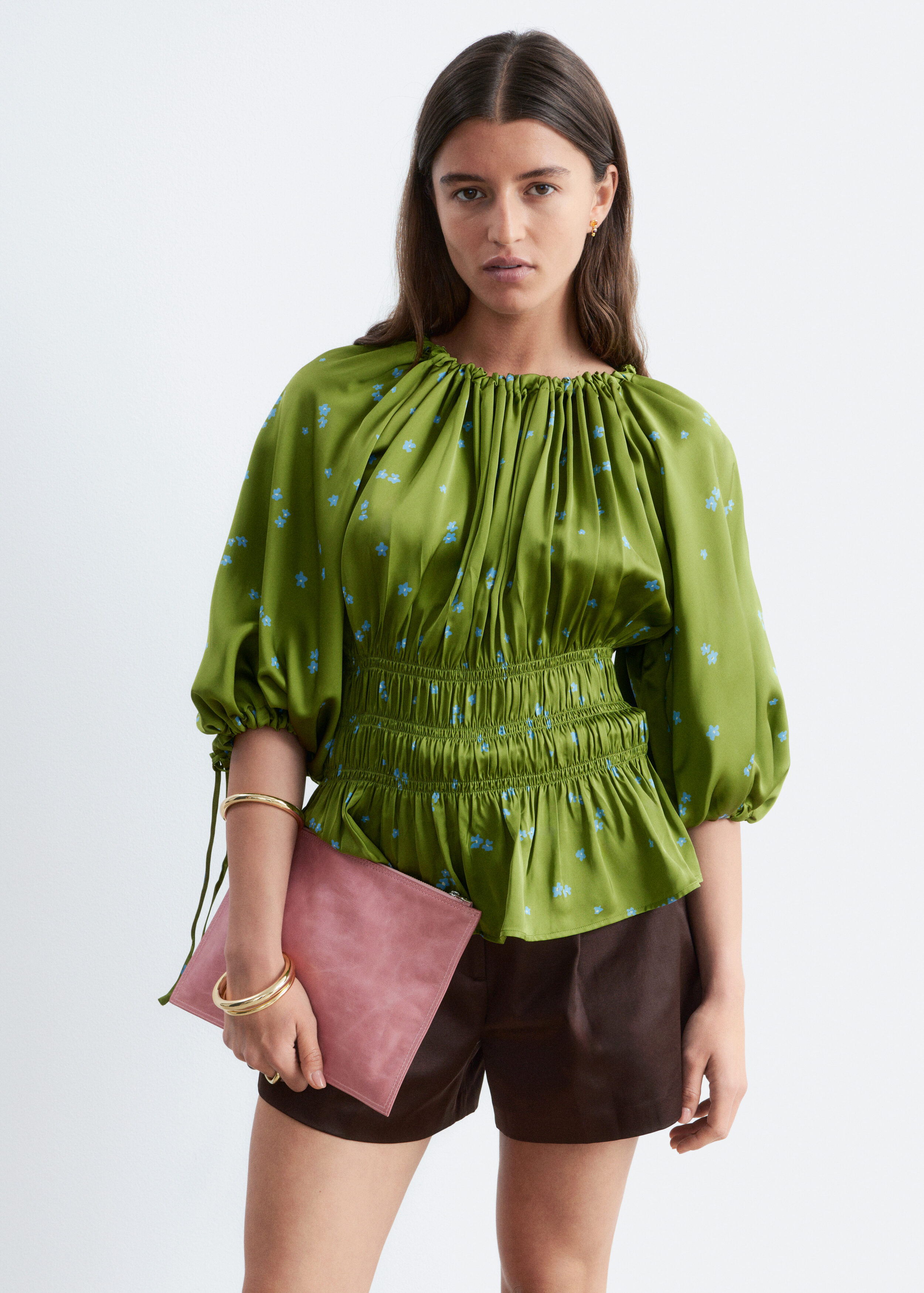 Cottoncrape Balloon Blouse☆完売品☆ DRAPED BALLOON BLOUSE | CULT MIA | LECIA