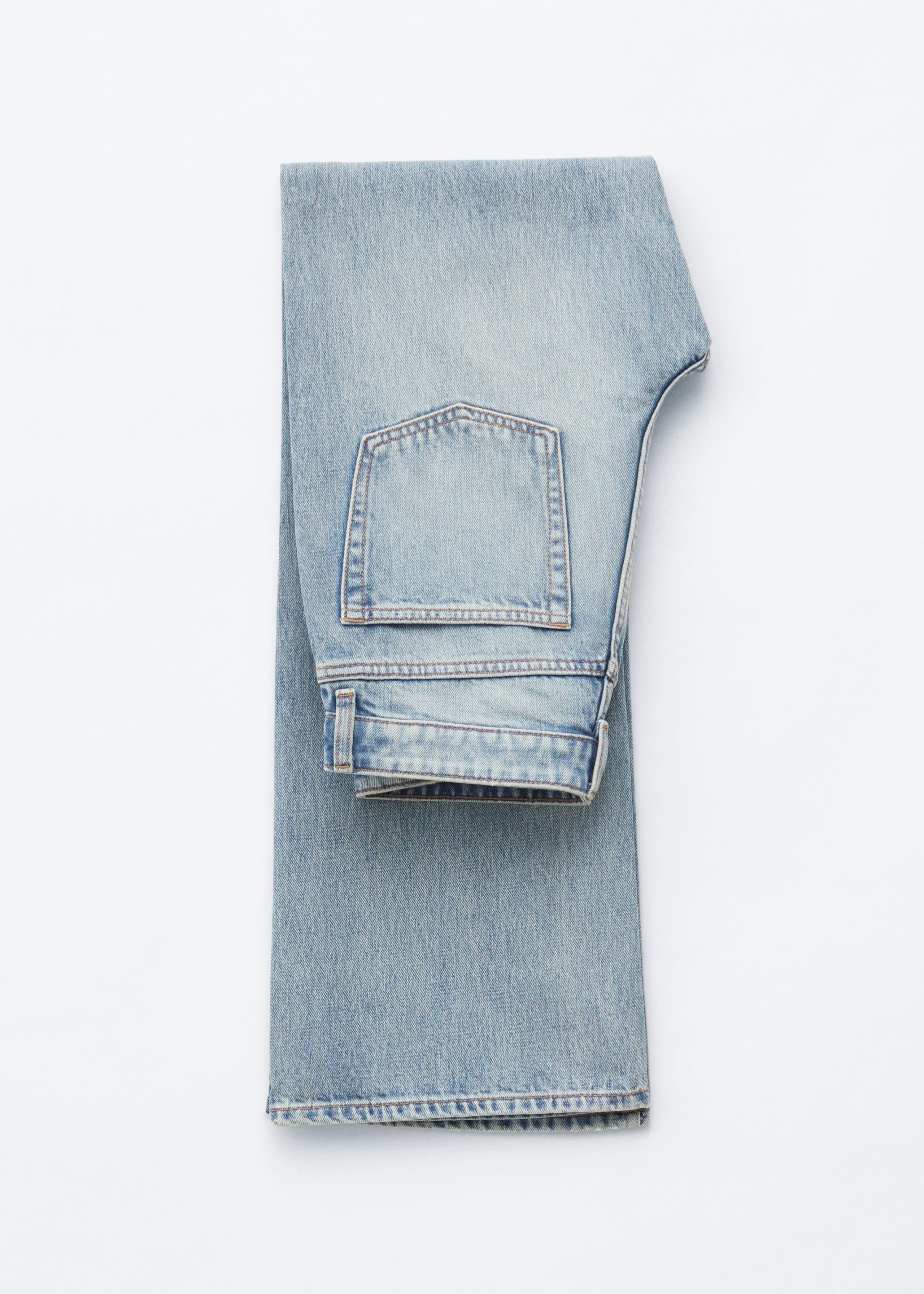 Mid-Waist Bootcut Jeans - Retro Blue - Still Life