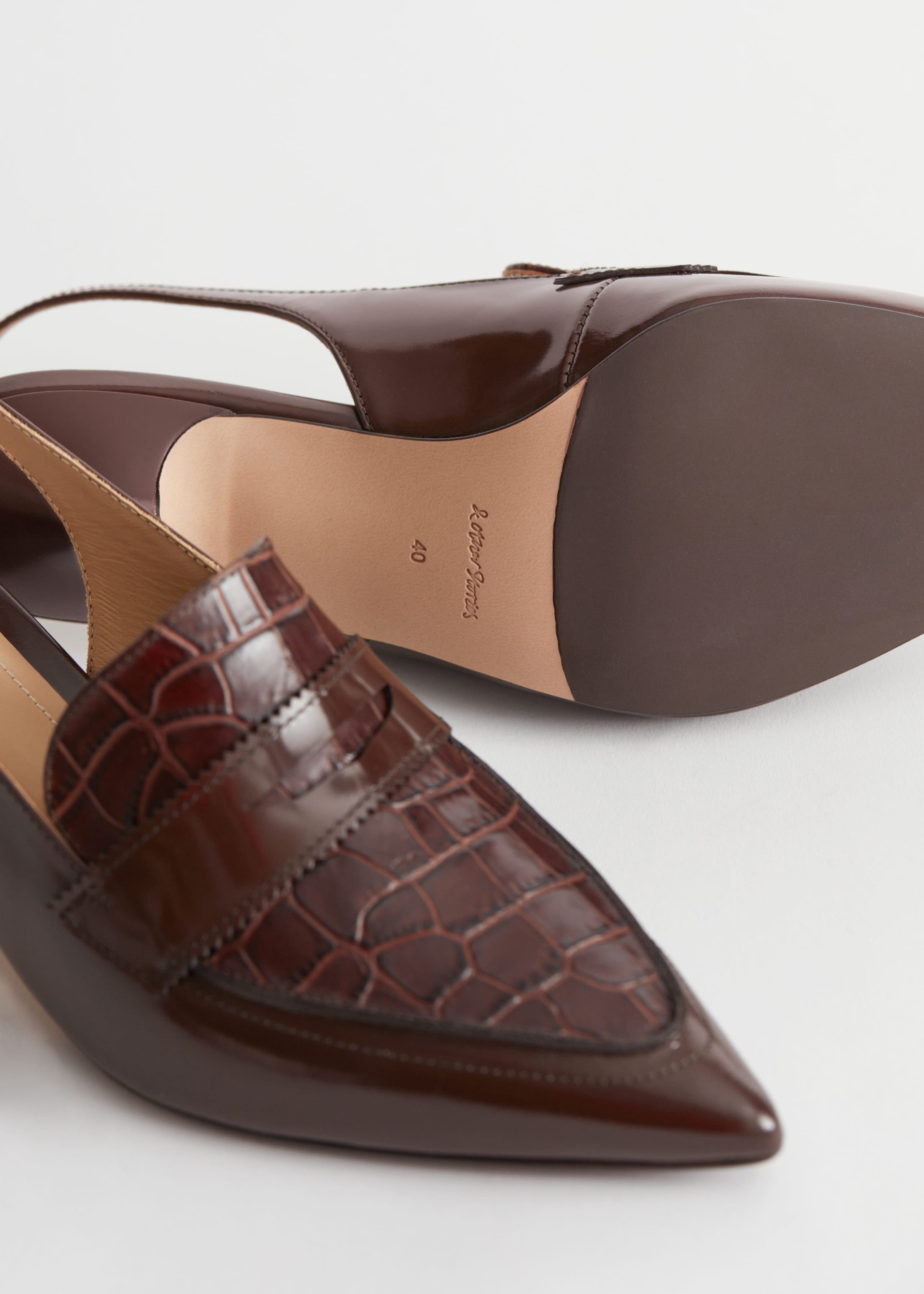 Image of Slingback Loafer Pumps