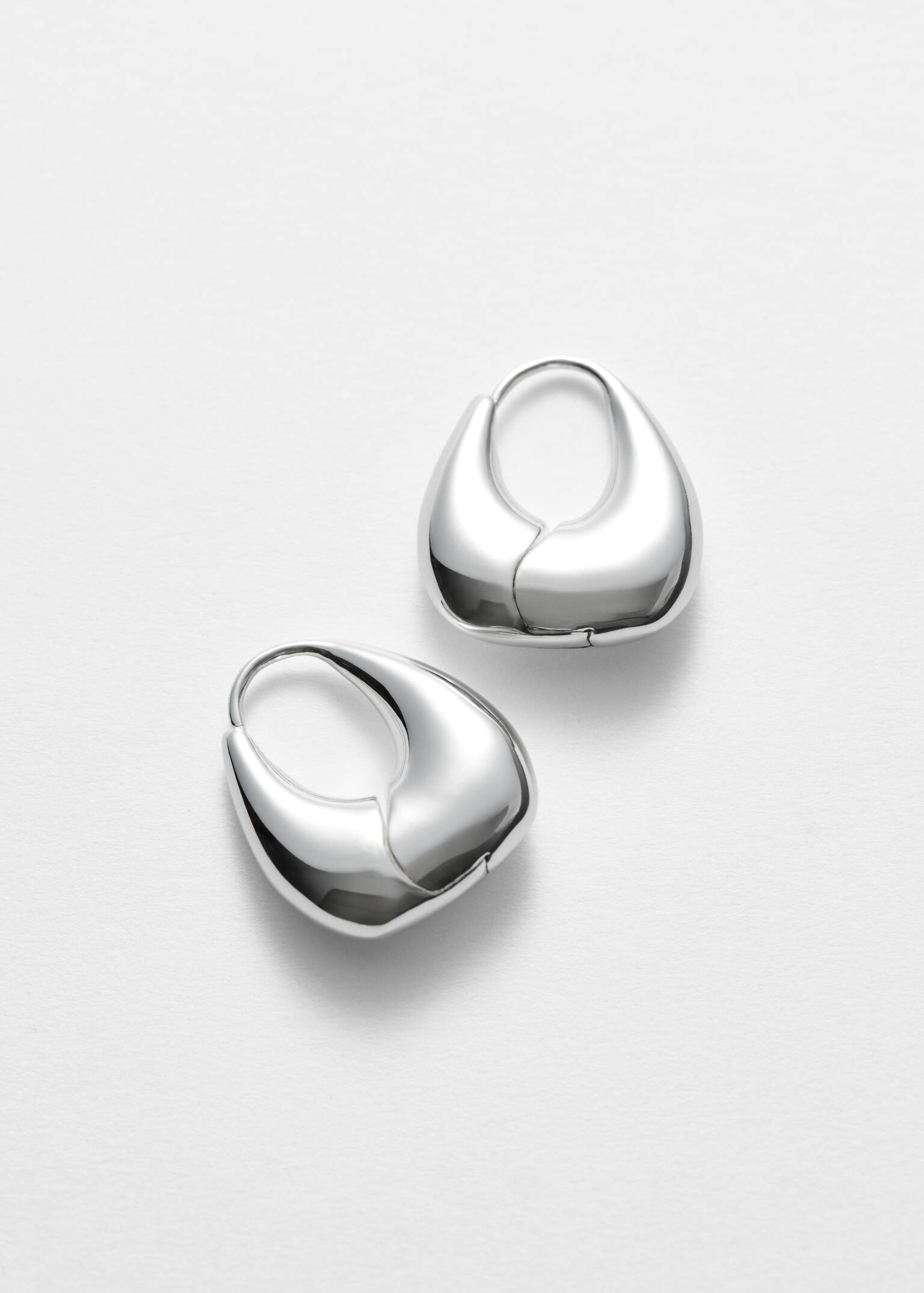Chunky Bell Hoops - Silver/Gold - 2