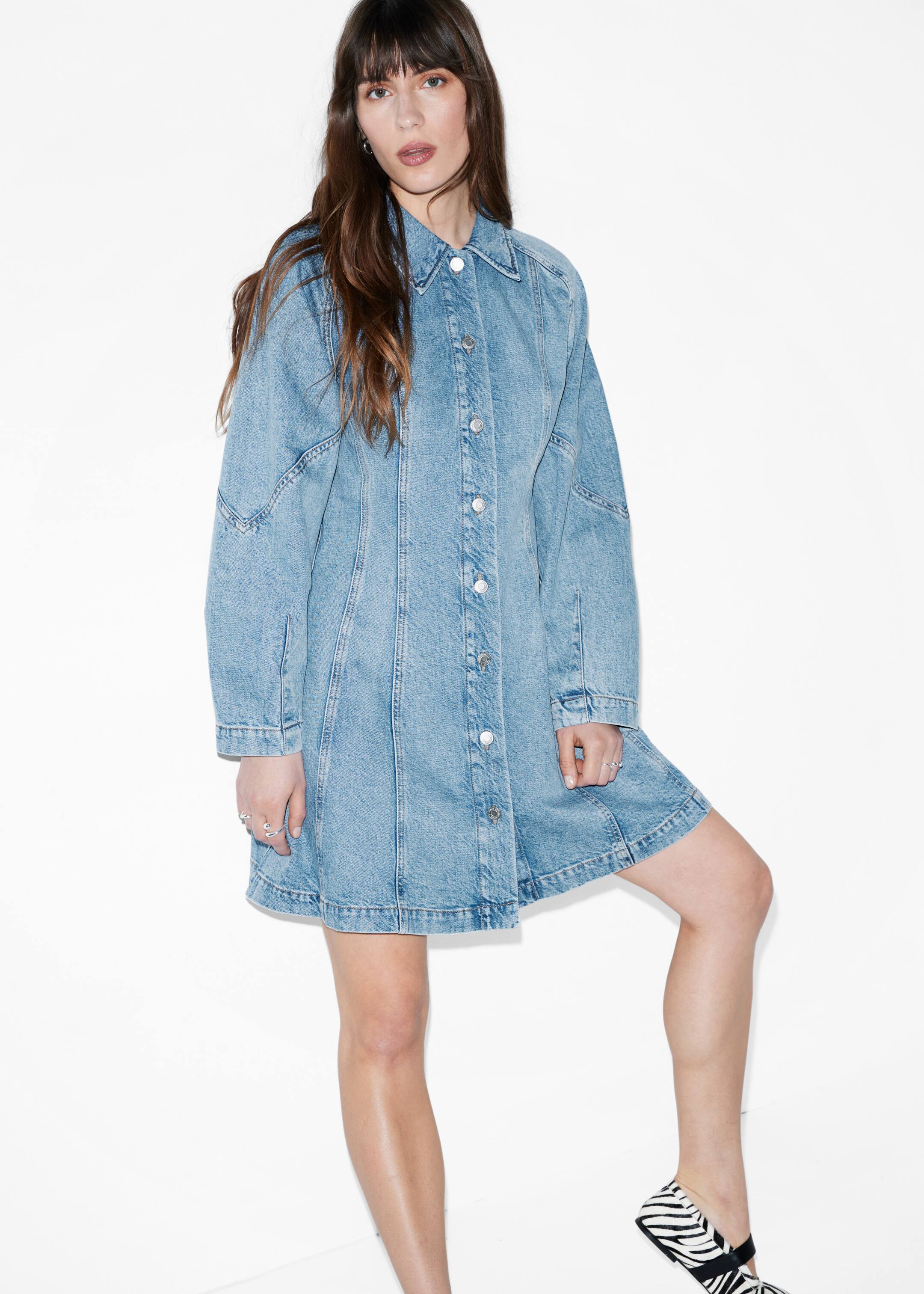 Visualizza immagine più grande: Mini chemisier in denim - Azzurro - DONNA | H&M IT 1