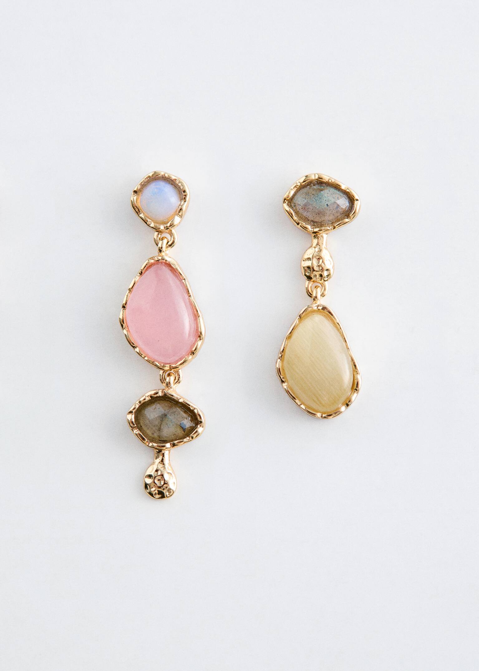Orecchini con ciondolo multicolore - Oro/Multicolore