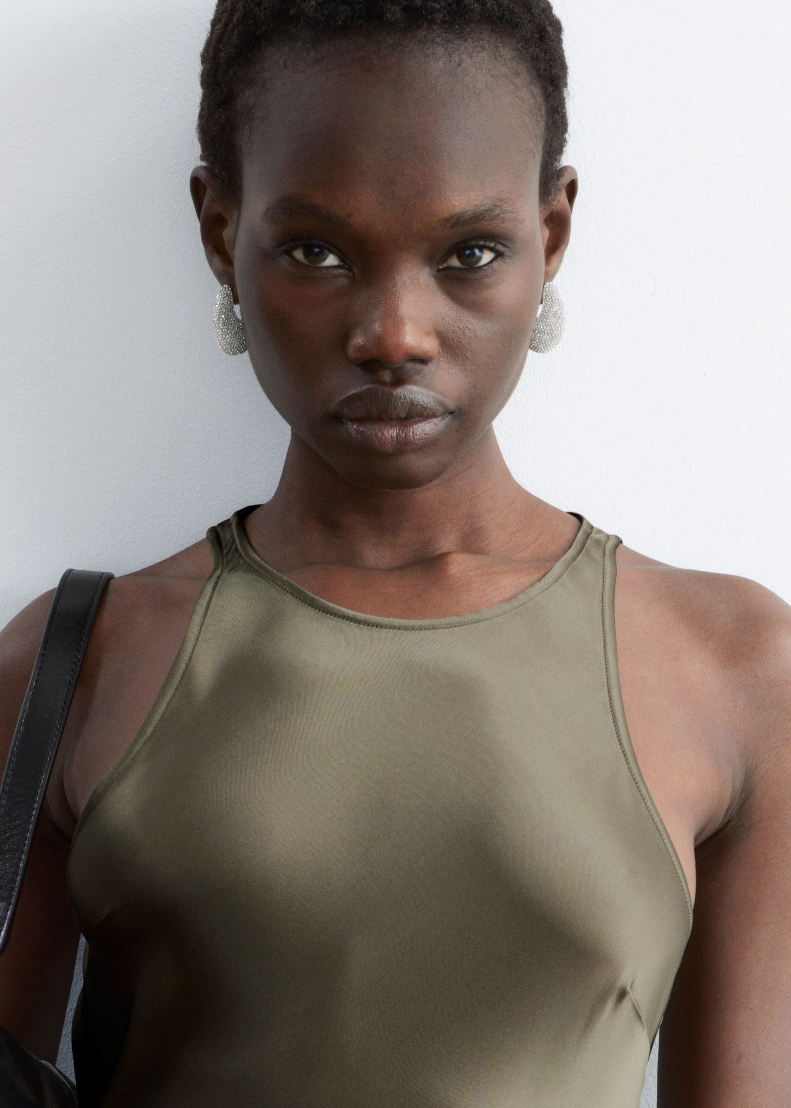 Image of Rhinstone Drop Earrings