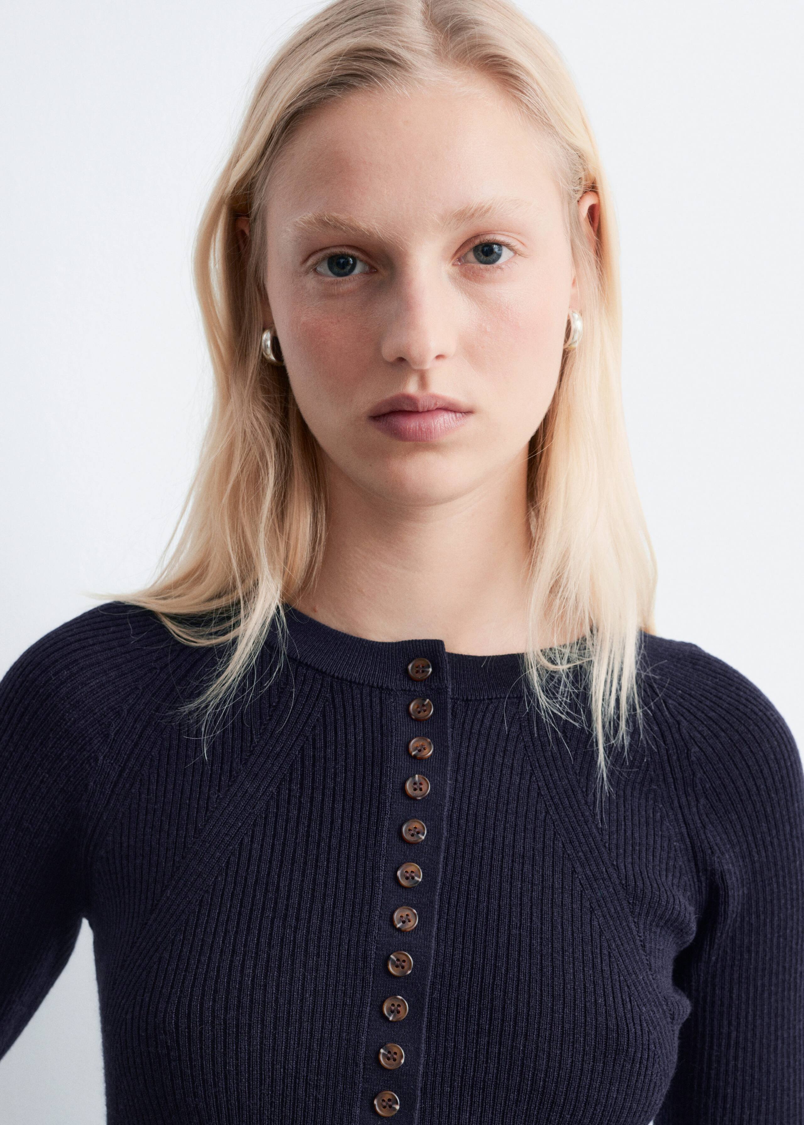 Image of Half-Placket Wool Top