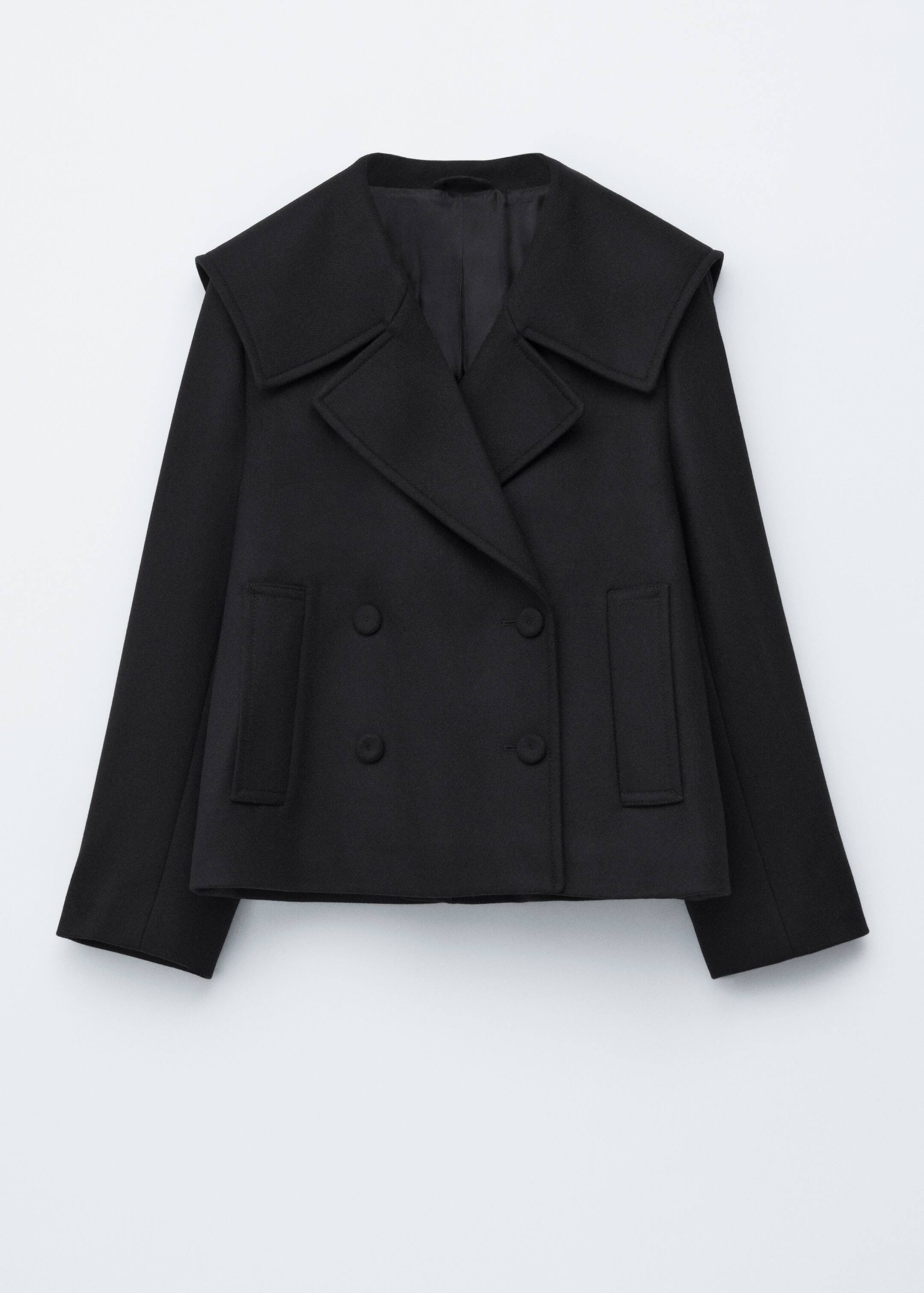 Agrandir l'image: Veste en laine à double boutonnage - Noir - FEMME | H&M BE 8