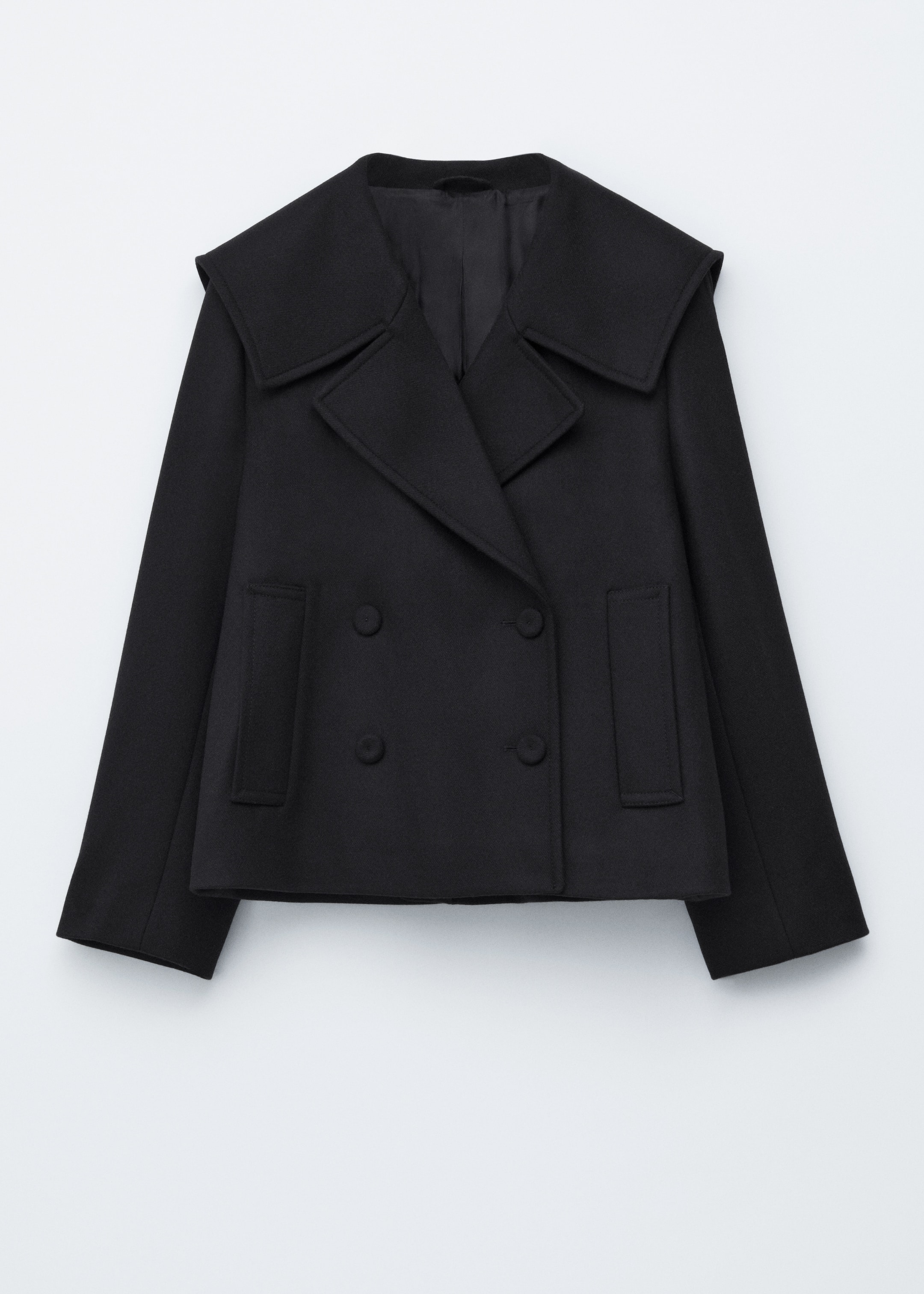 Agrandir l'image: Veste en laine à double boutonnage - Noir - FEMME | H&M FR 8