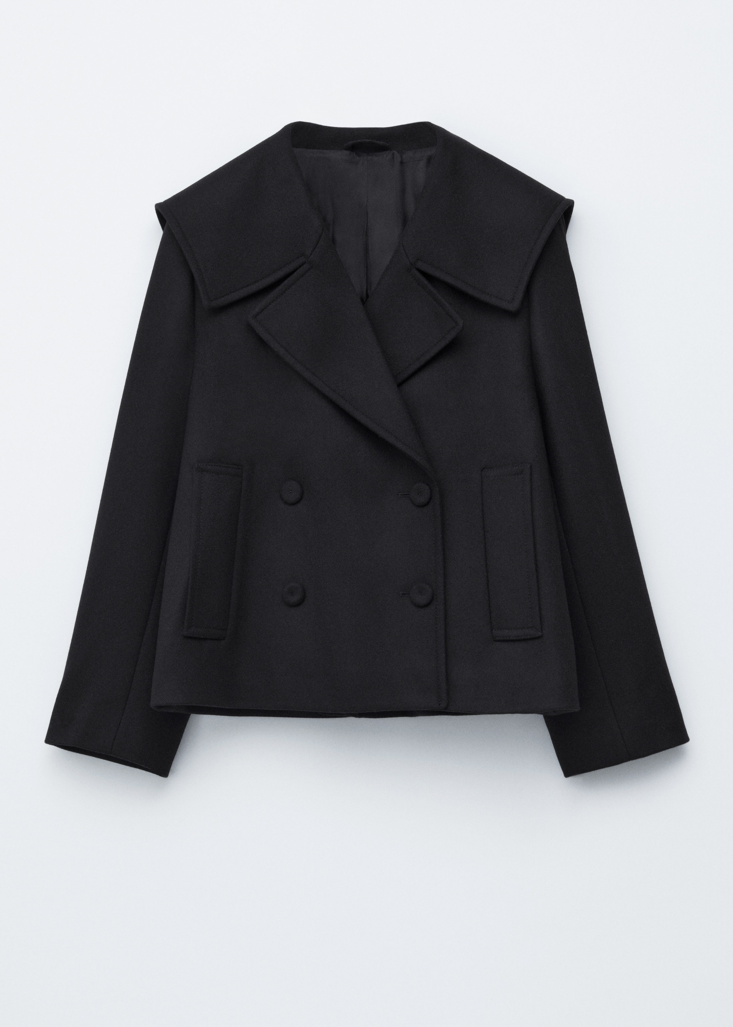 Double-Breasted Wool Jacket - Black - & Other Stories US