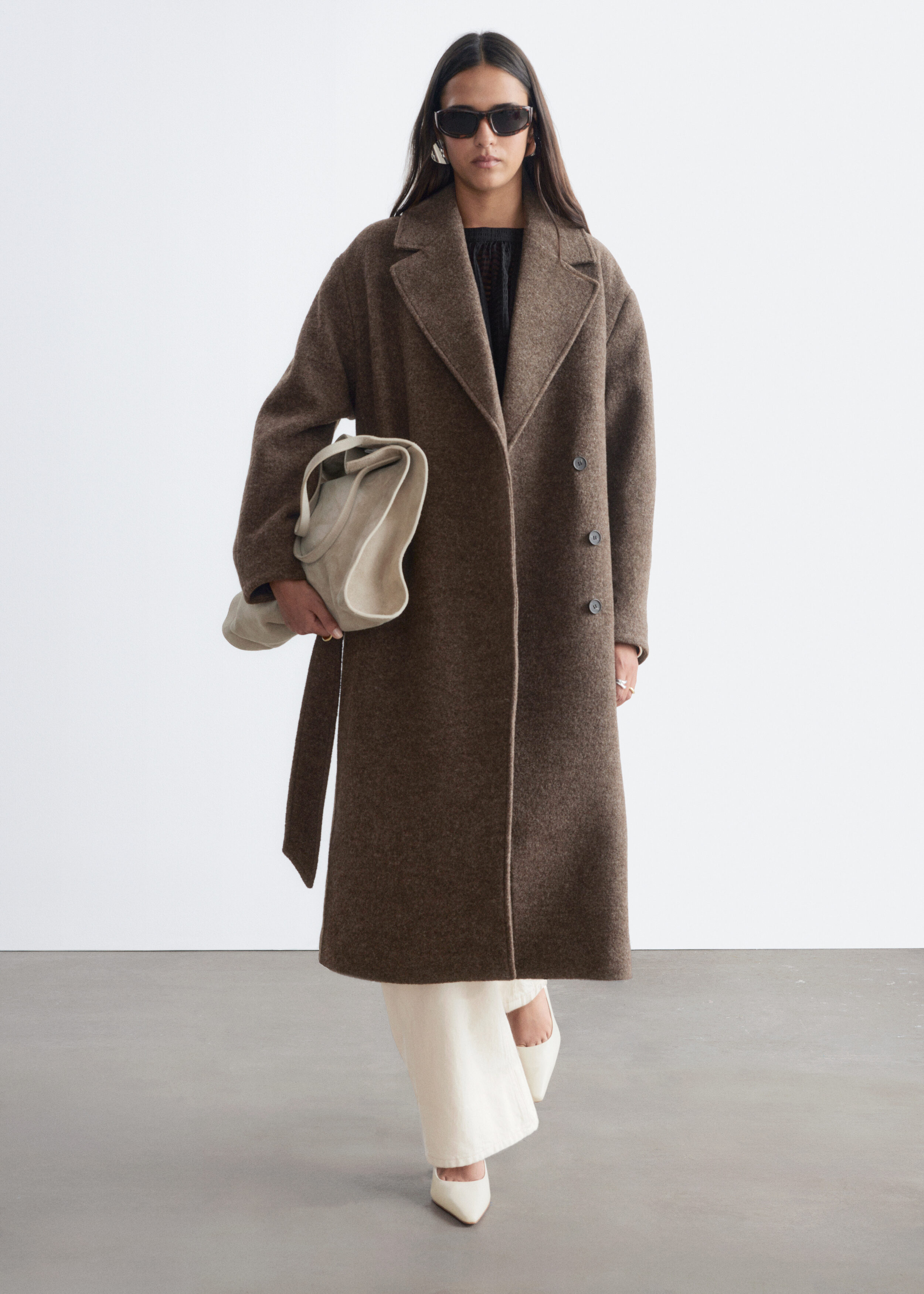 Voluminous Belted Wool Coat by & Other Stories