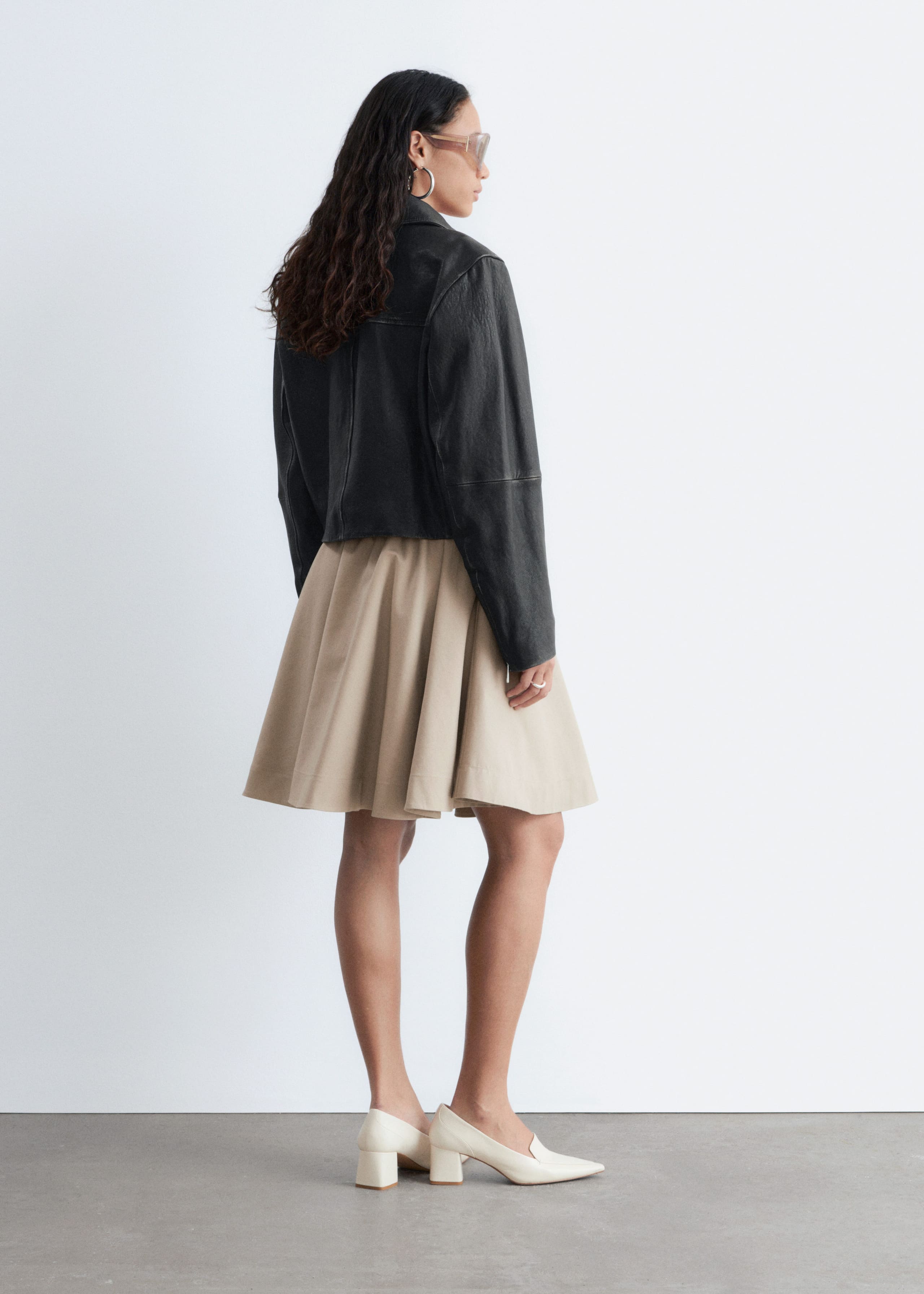 Image of Leather Biker Jacket