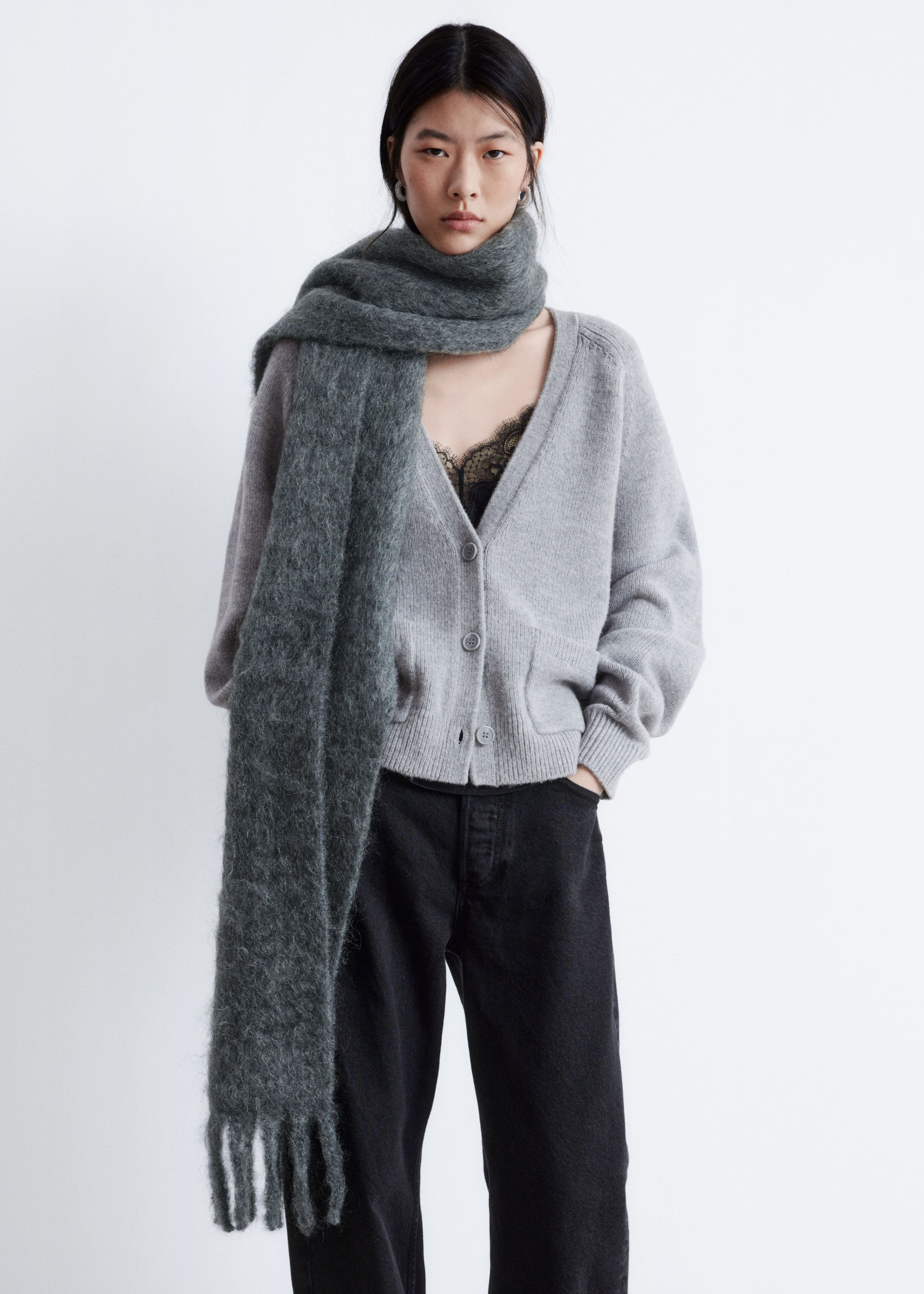 Image of Patch-Pocket Cardigan