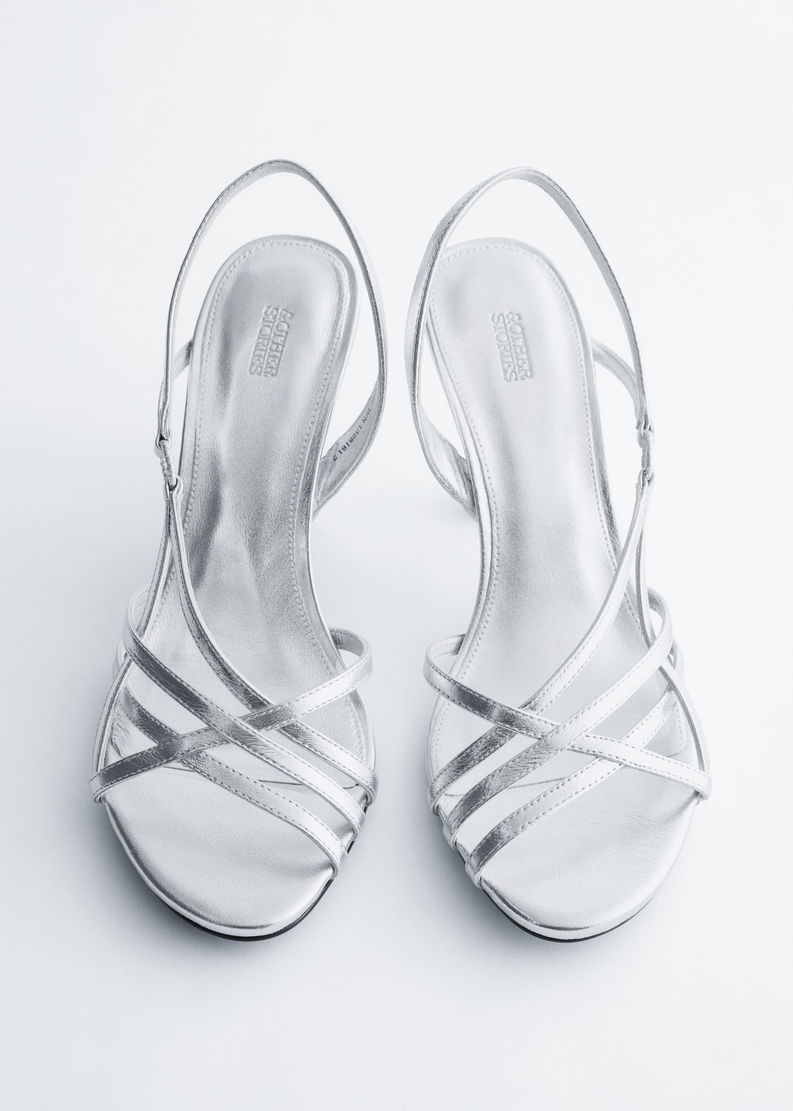 Leather Ring Sandals - Silver - Still Life