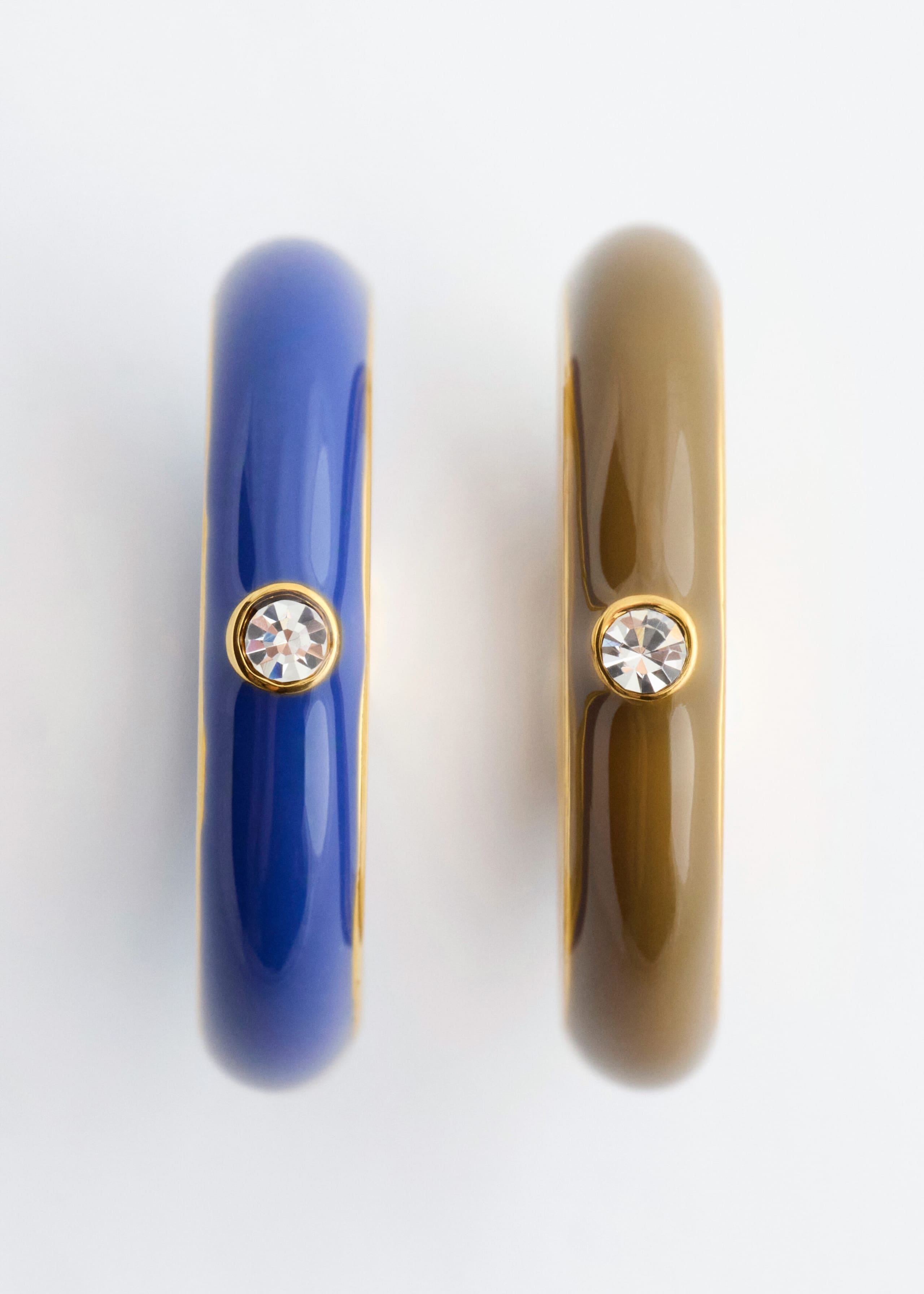 Glass Detail Brass Ring Set - {{variantName}} - Descriptive Detail