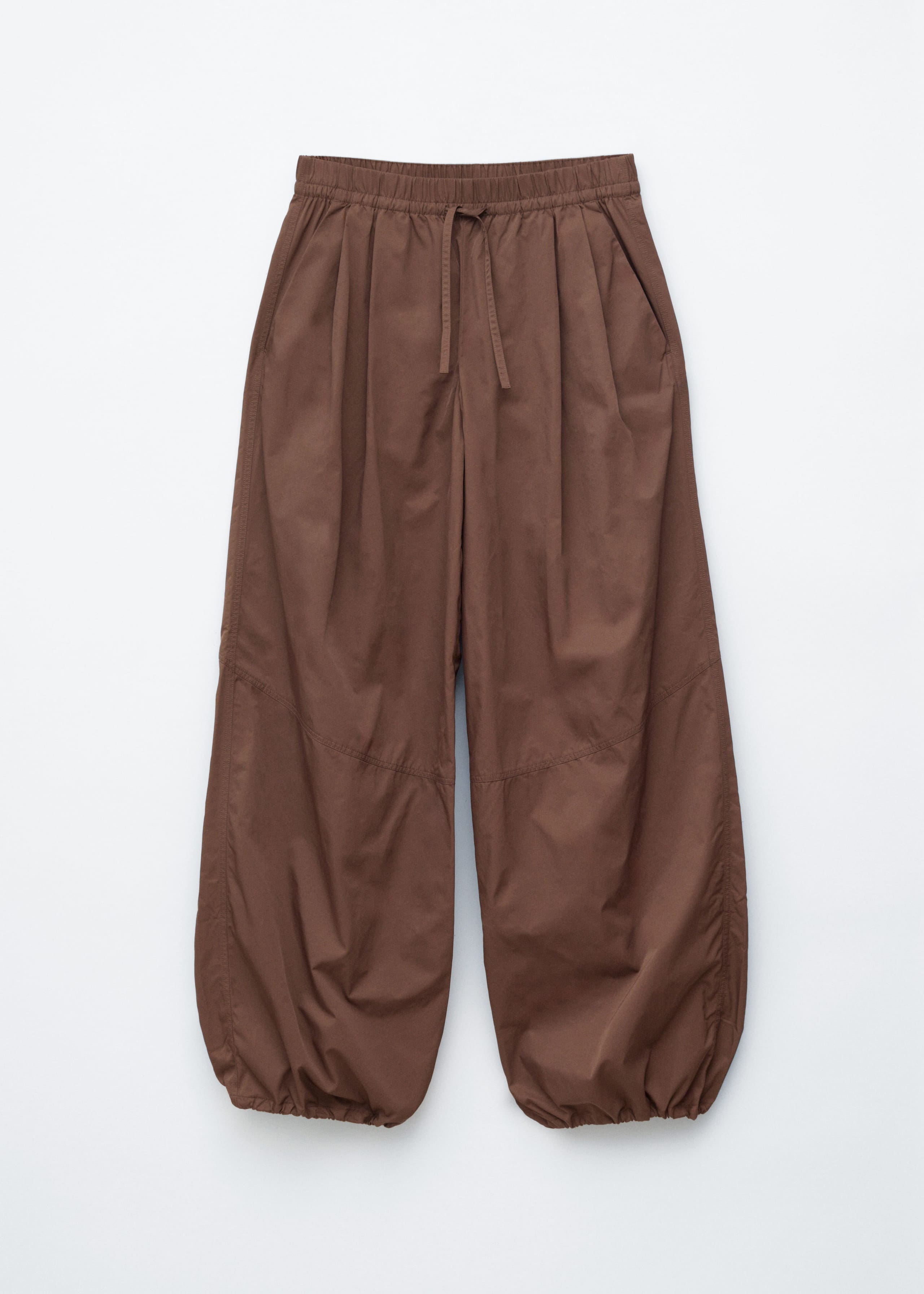Image of Drawstring Barrel Leg Trousers