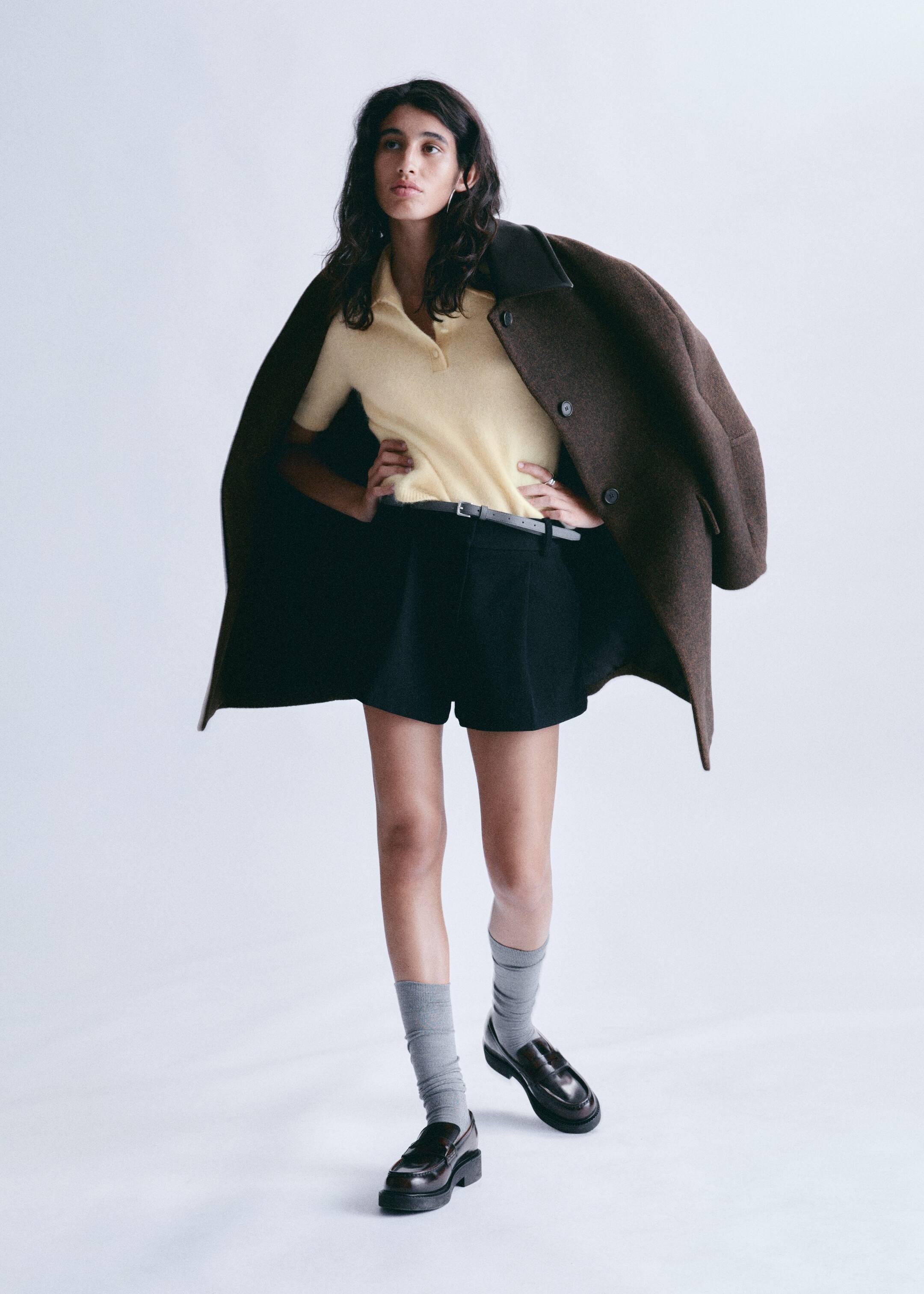 Größeres Bild anzeigen: Polo-T-Shirt mit gebürsteter Textur  - Hellgelb - Ladies | H&M AT 7