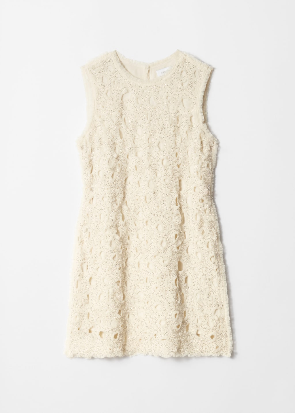 Image of Beaded Tulle Mini Dress