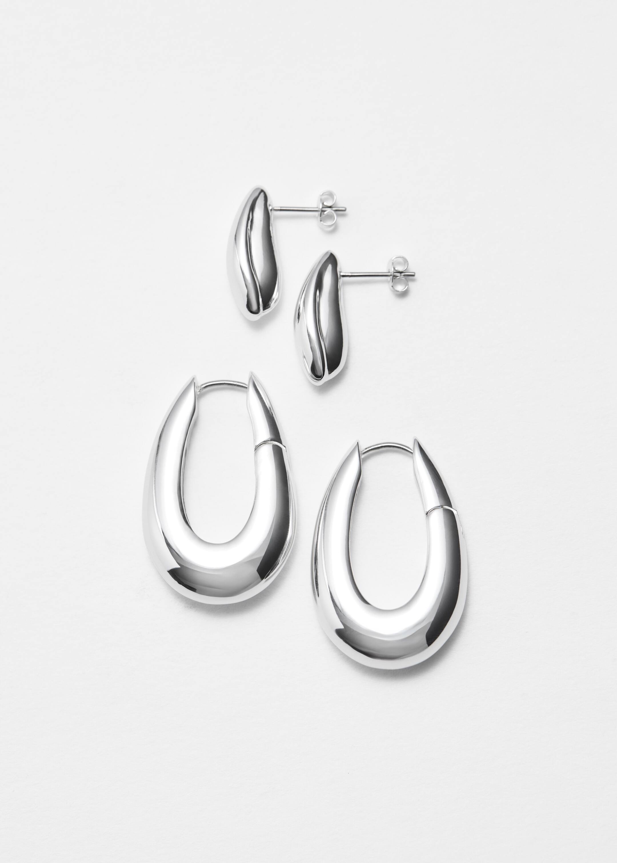 Größeres Bild ansehen: Ohrstecker in Tropfenform - Silber - Ladies | H&M DE 2