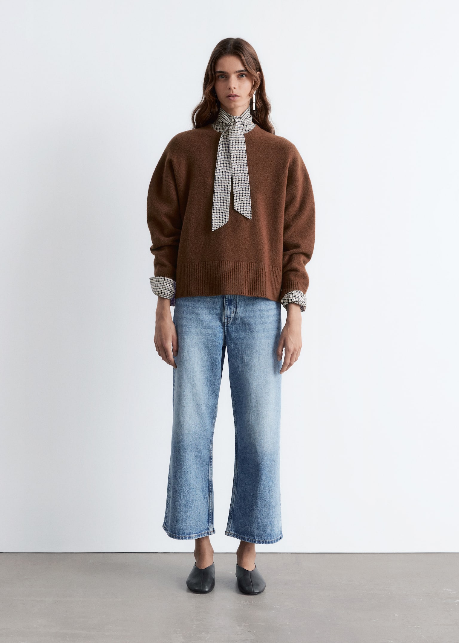 Relaxed Knit Jumper - Dark Brown/Dark Blue/Mole Beige/Dark Red/Grey Melange/White/Black/Dusty Pink/Lilac/Mole/Cerise Pink/Navy/Red - 6