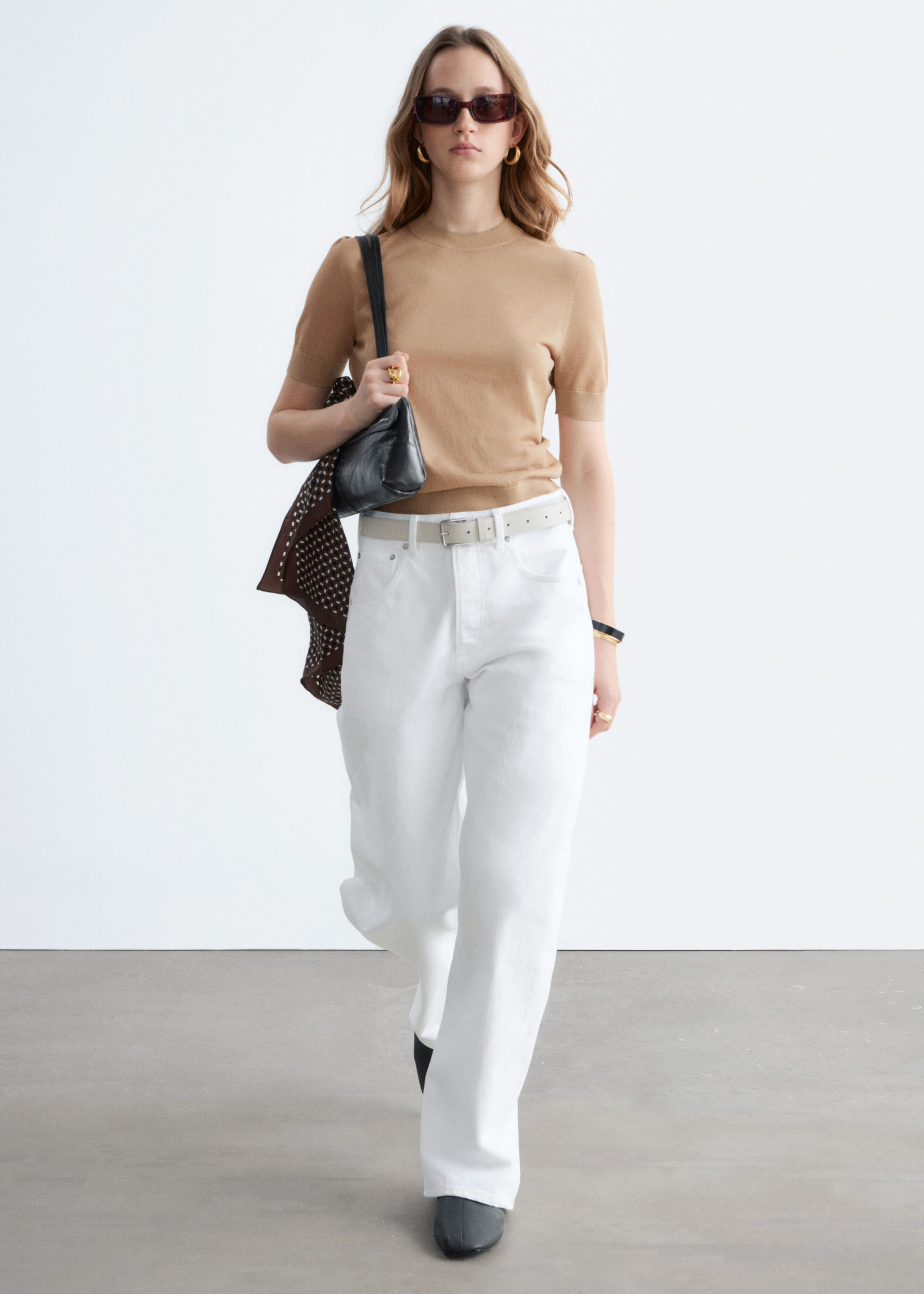 Image of Fine-Knit T-Shirt