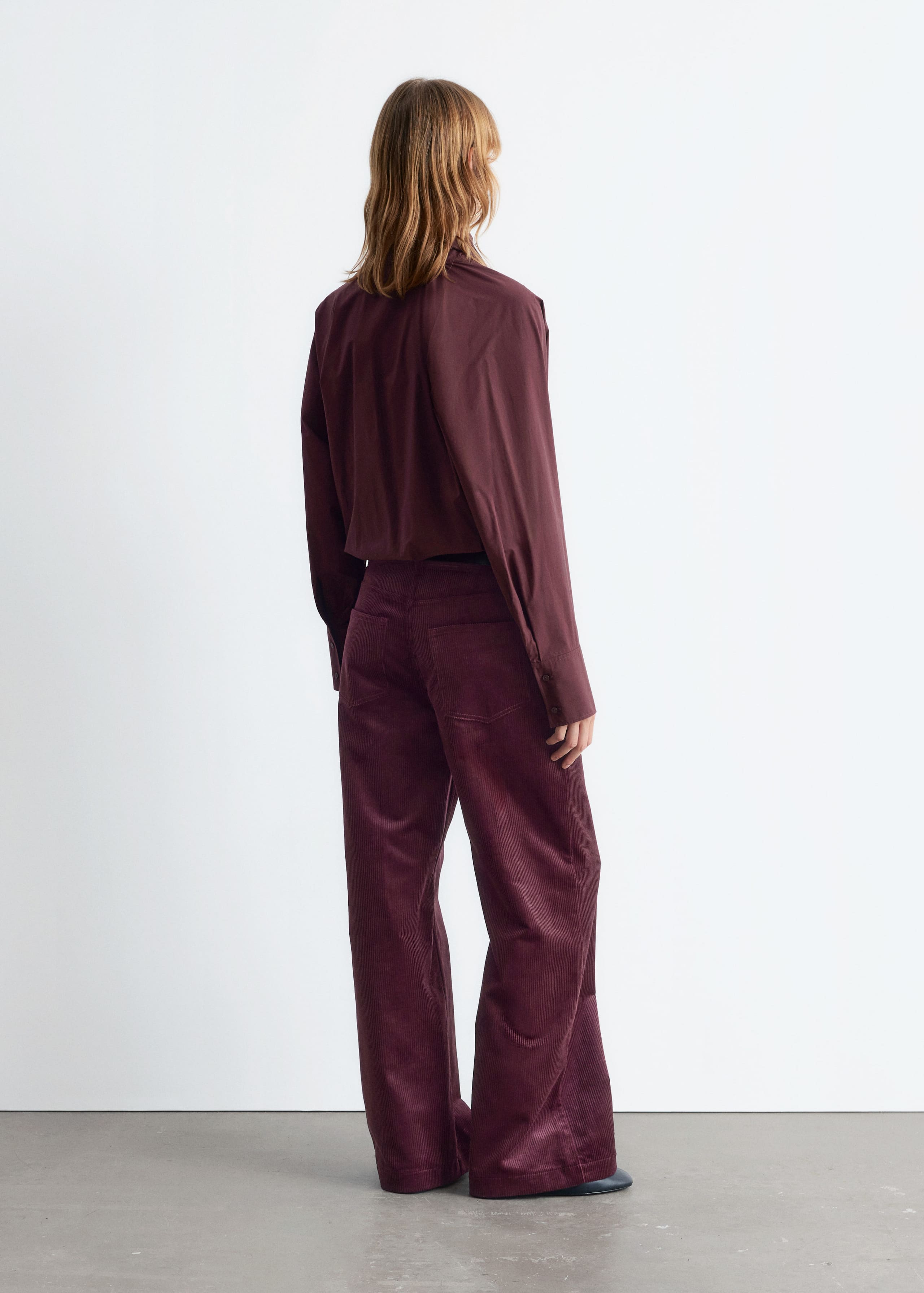 Image of Scarf-Detail Shirt