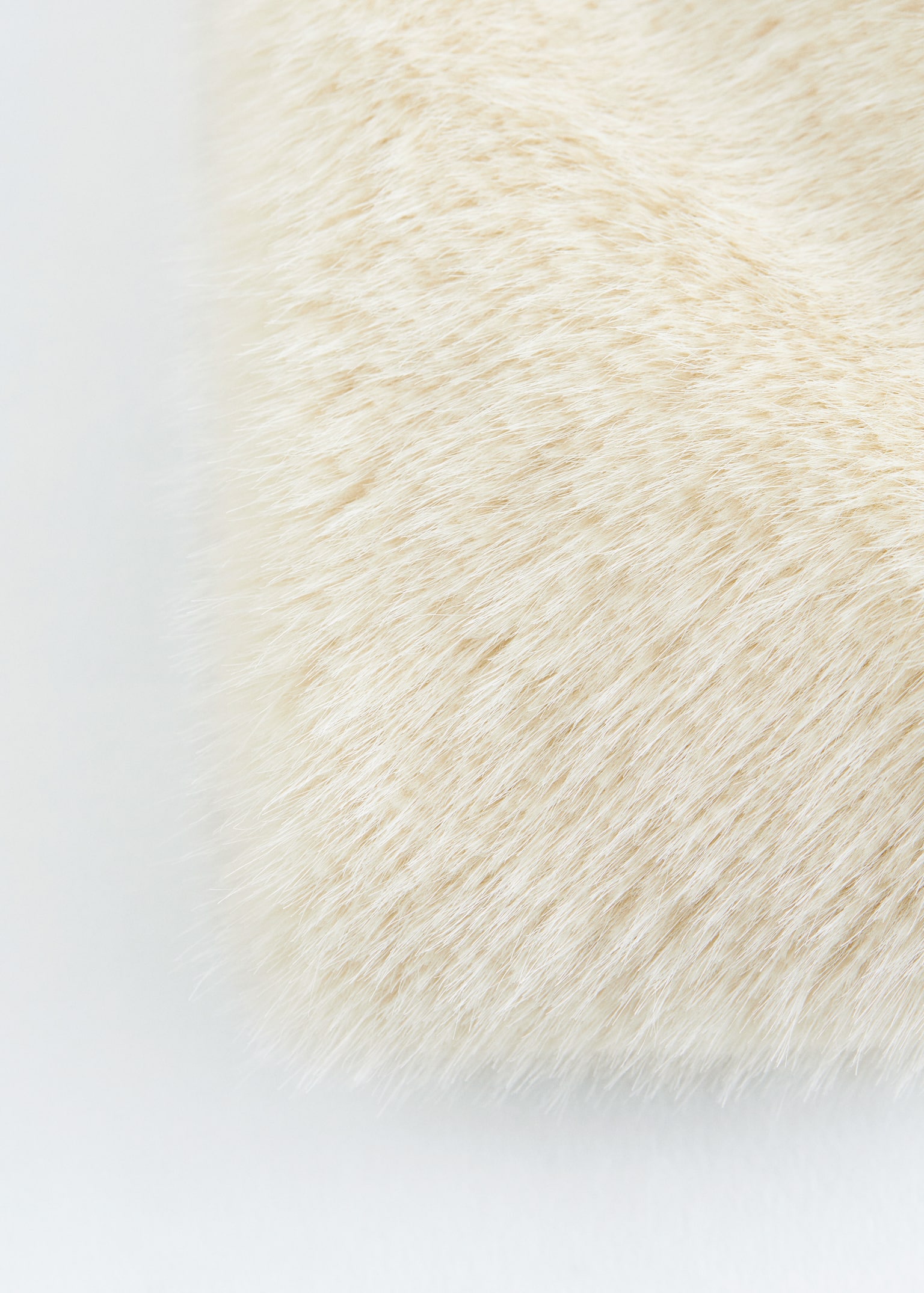 Καπέλο από Συνθετική Γούνα - Cream/Καφέ - 3