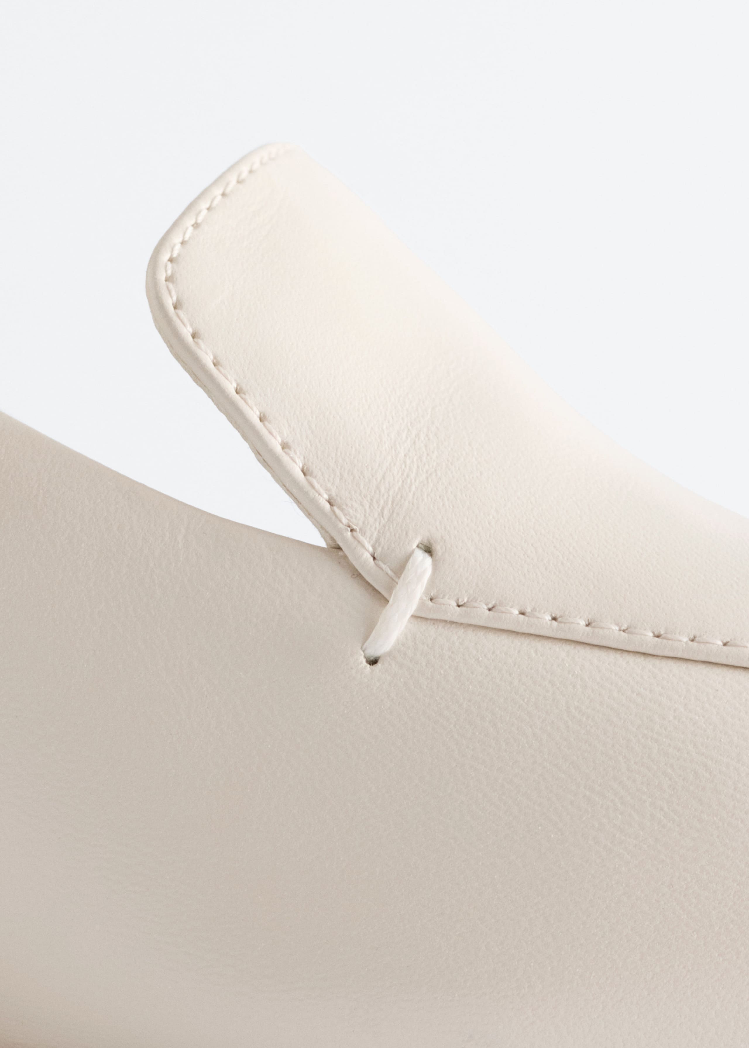 Image of Leather Loafer Pumps