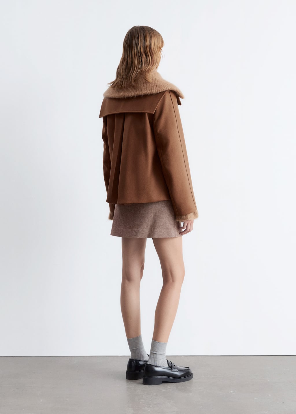 Image of Veste en laine à double boutonnage