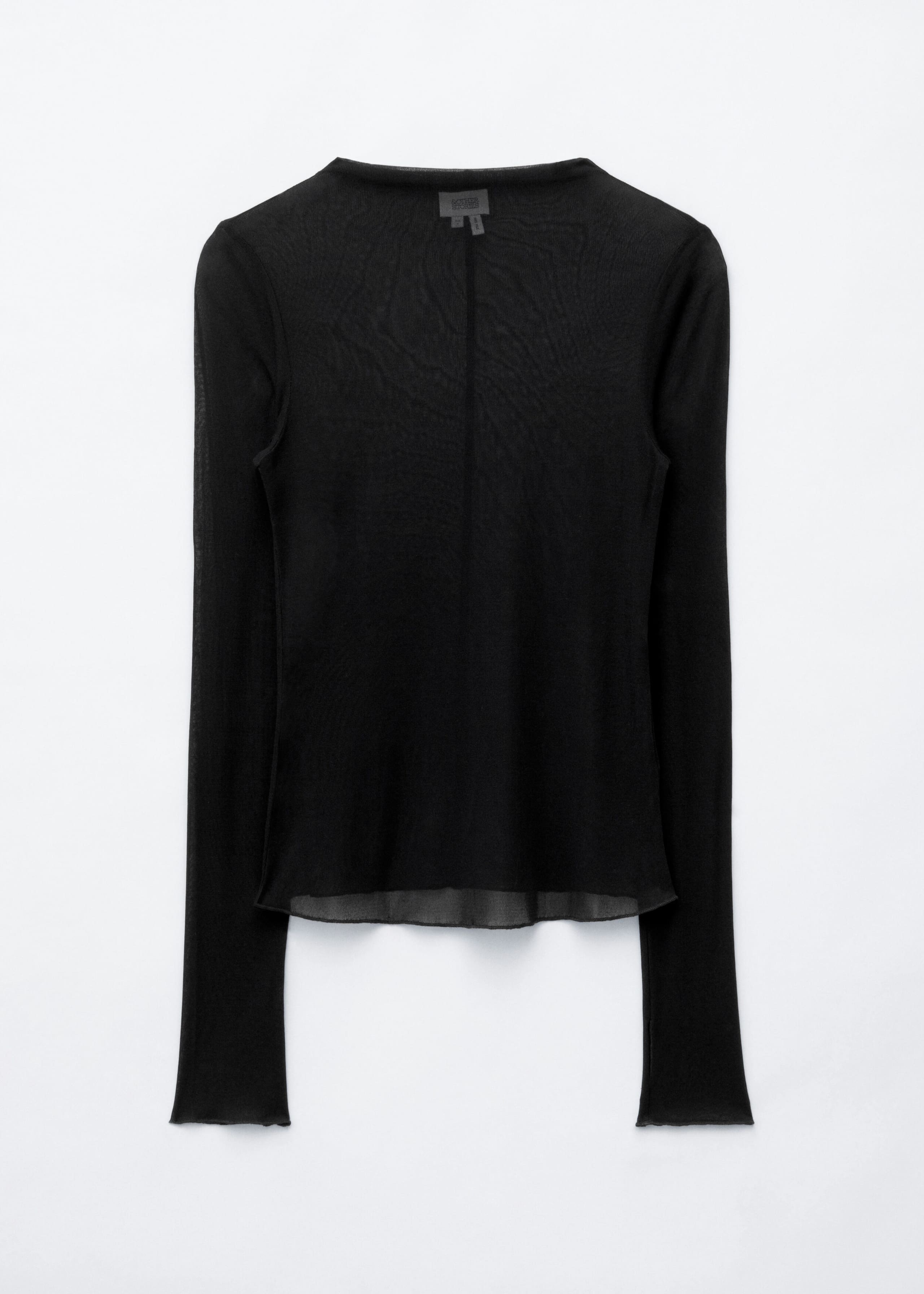 Ribbed Silk Top - Black - Still Life