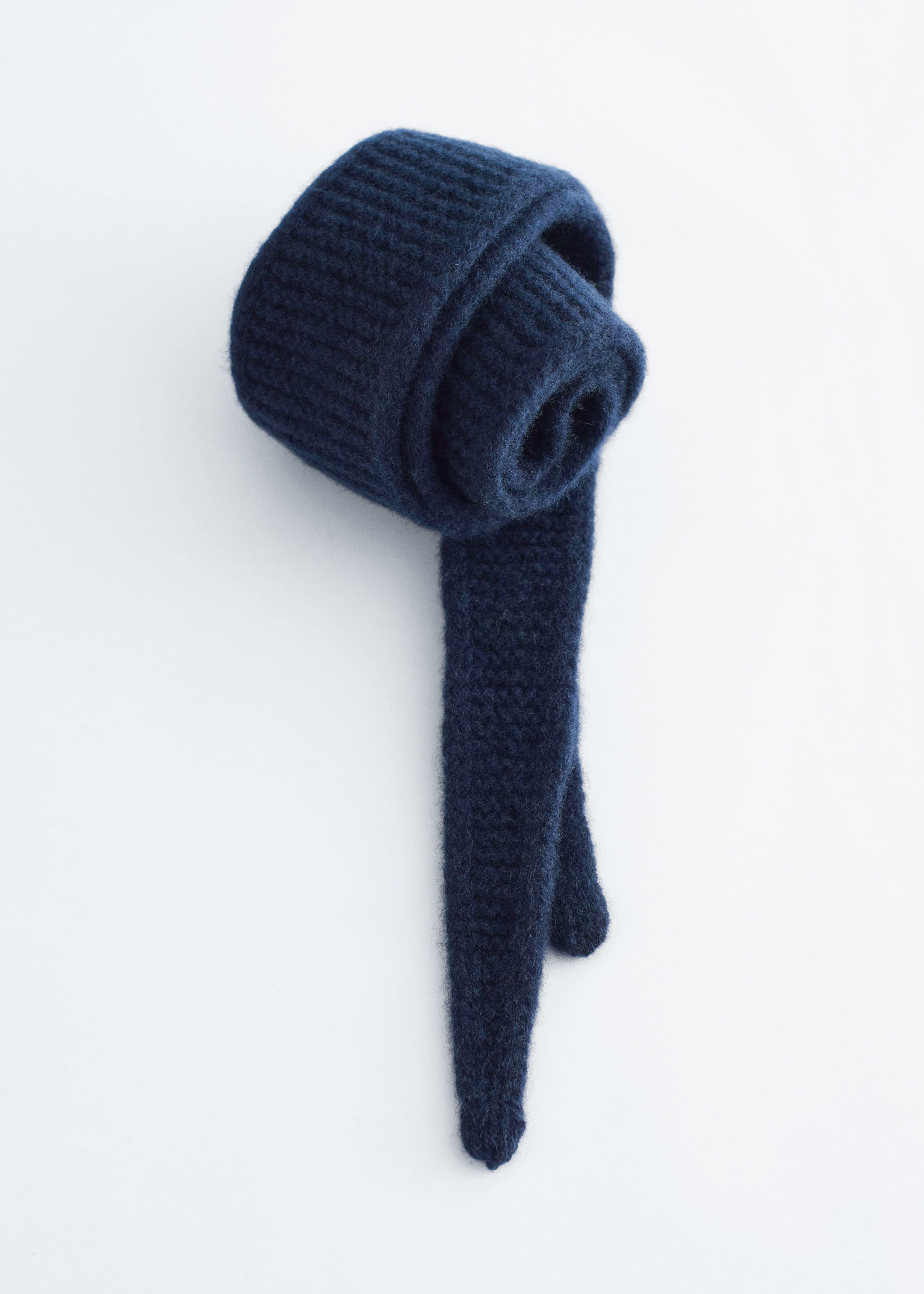 Image of Purl Knit Wool Scarf