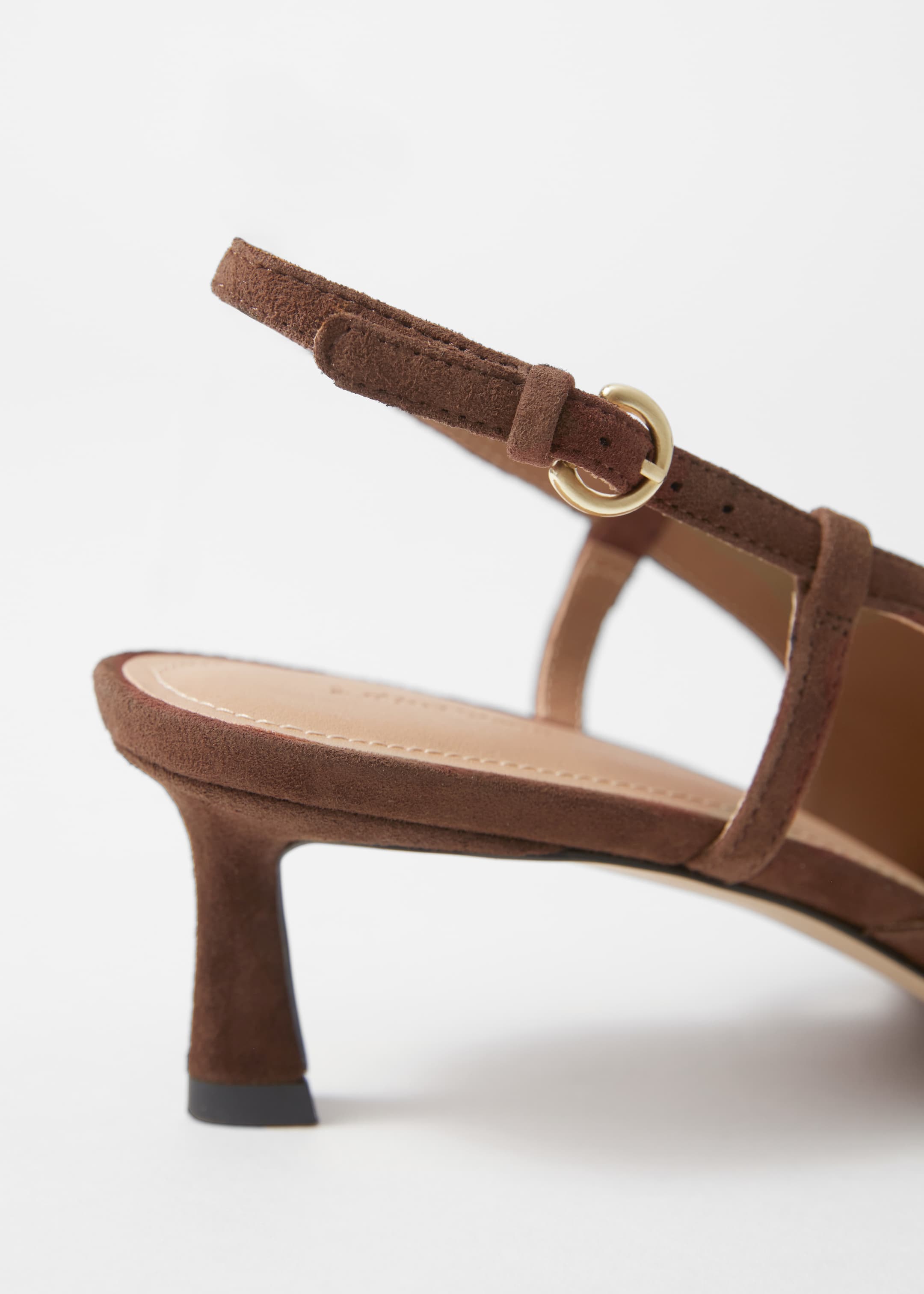 Agrandir l'image: Escarpins classiques à bride arrière en cuir - Marron Clair - FEMME | H&M CH 5