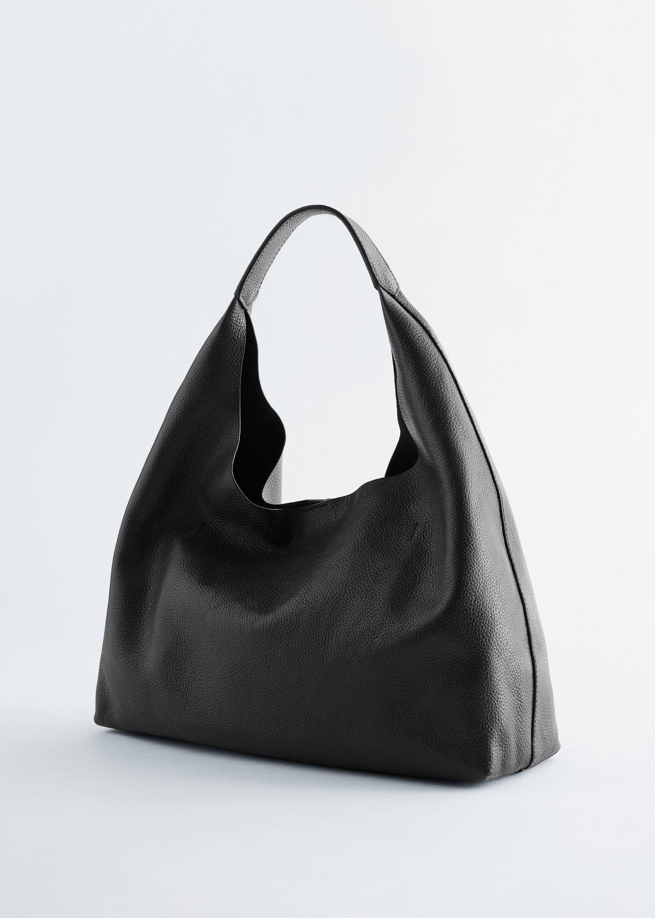 Visa större bild: Klassisk väska i läder - Ljusgrå - DAM | H&M FI 2