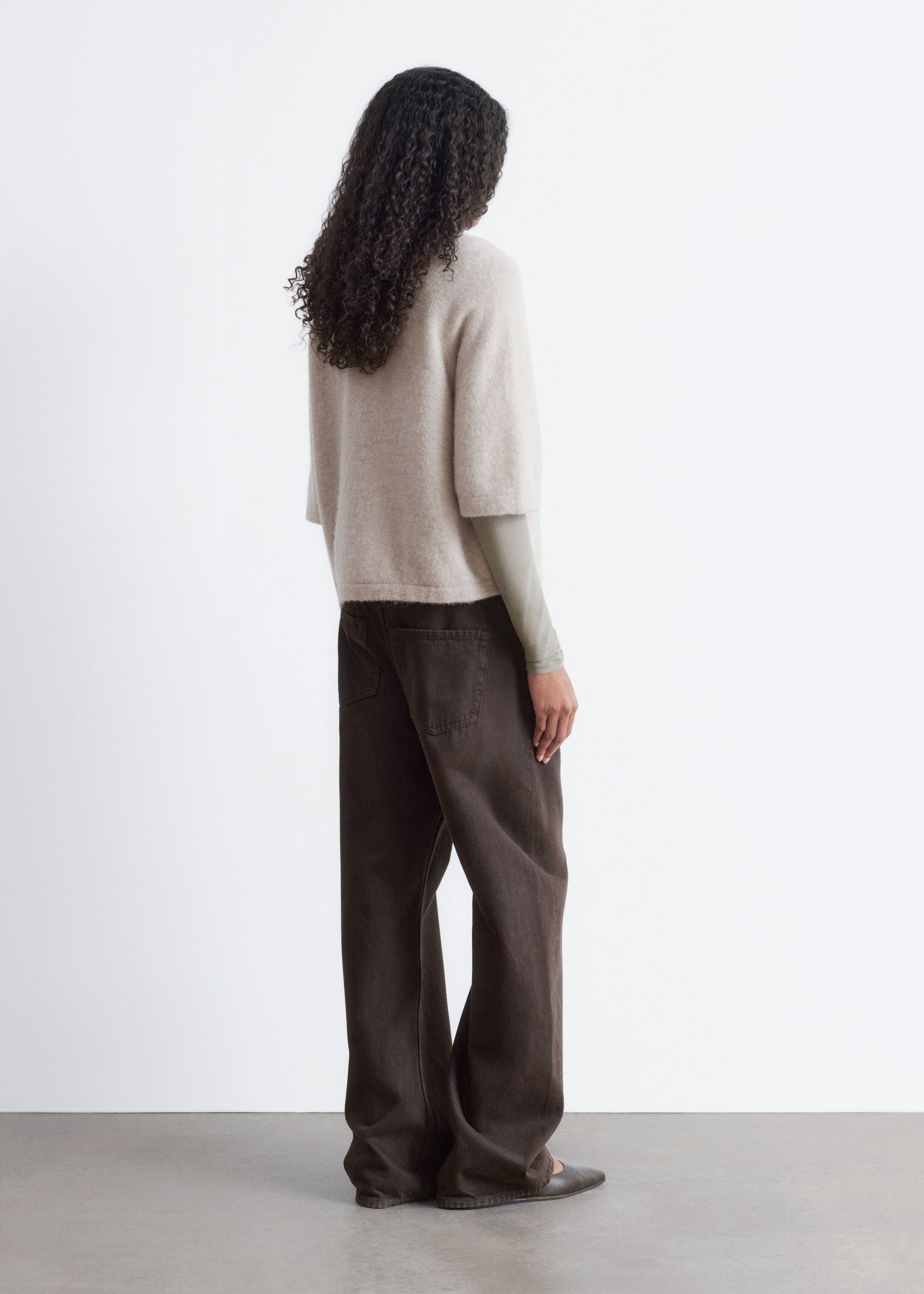 Zobraziť väčší obrázok: Pletený top s alpaka zmesou - Ovsená - ŽENY | H&M SK 4