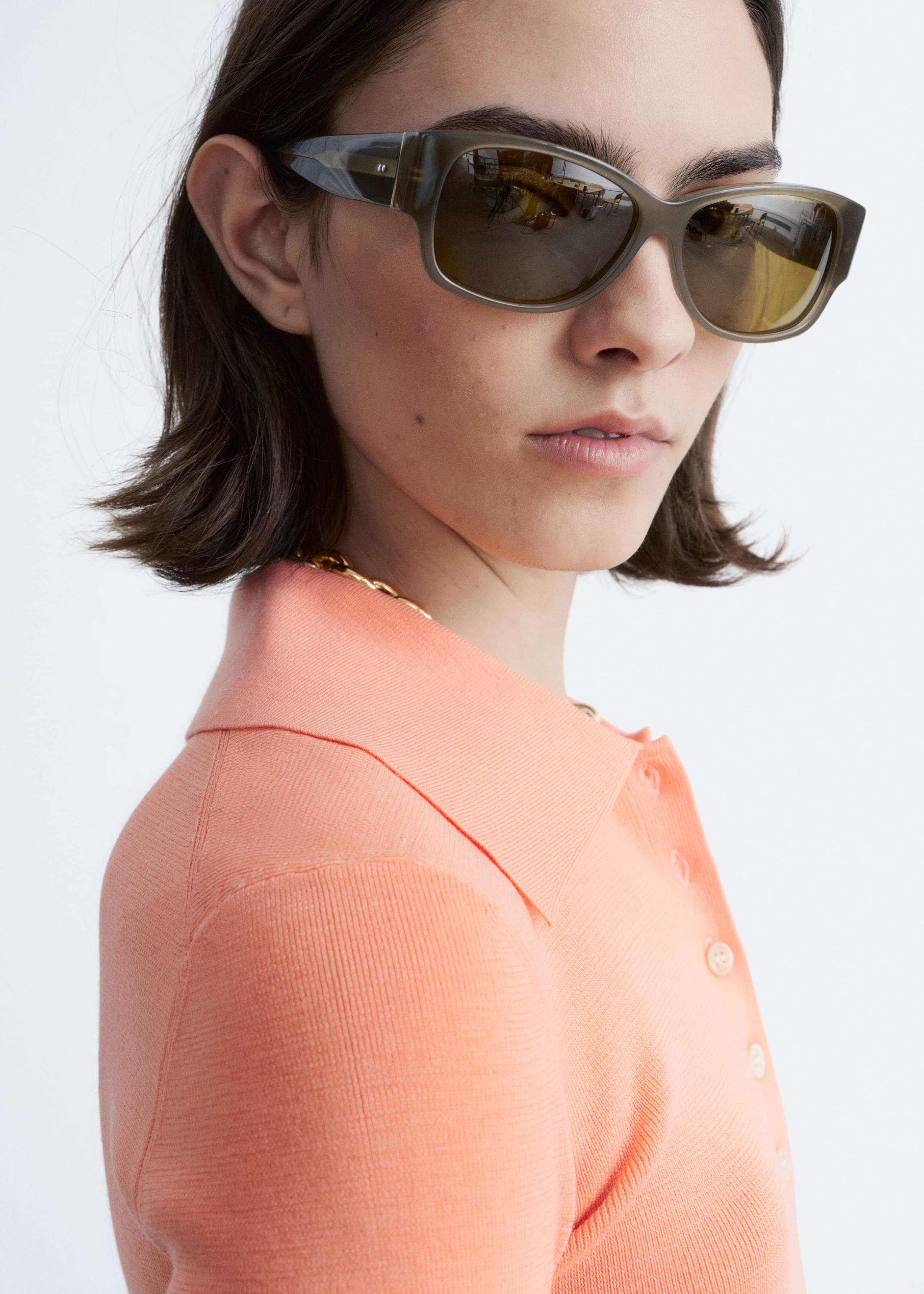 Image of Rib-Knit Merino Wool Polo Top