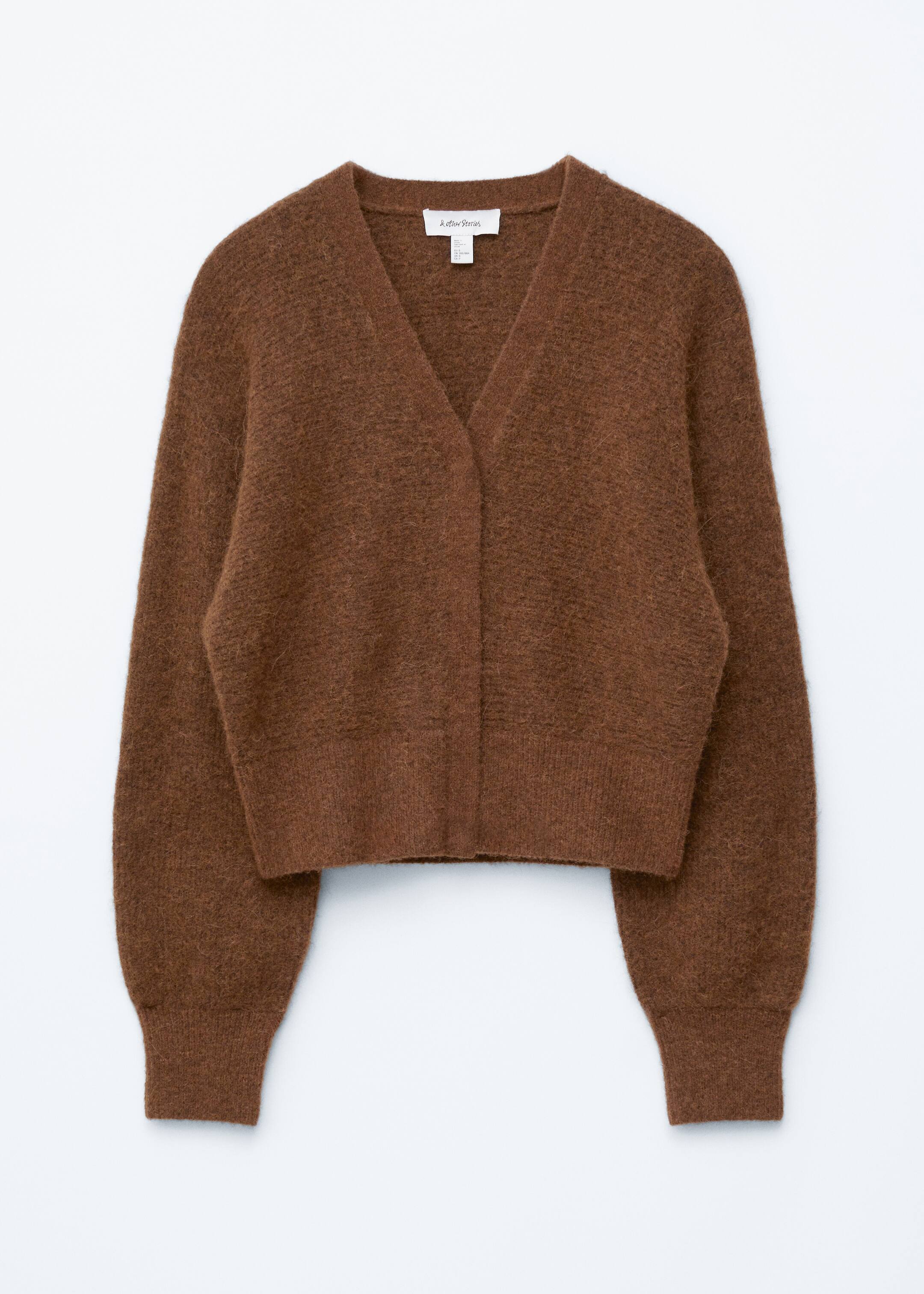 Se større billede: Stumpet cardigan i alpakablend - Brun - DAME | H&M DK 6