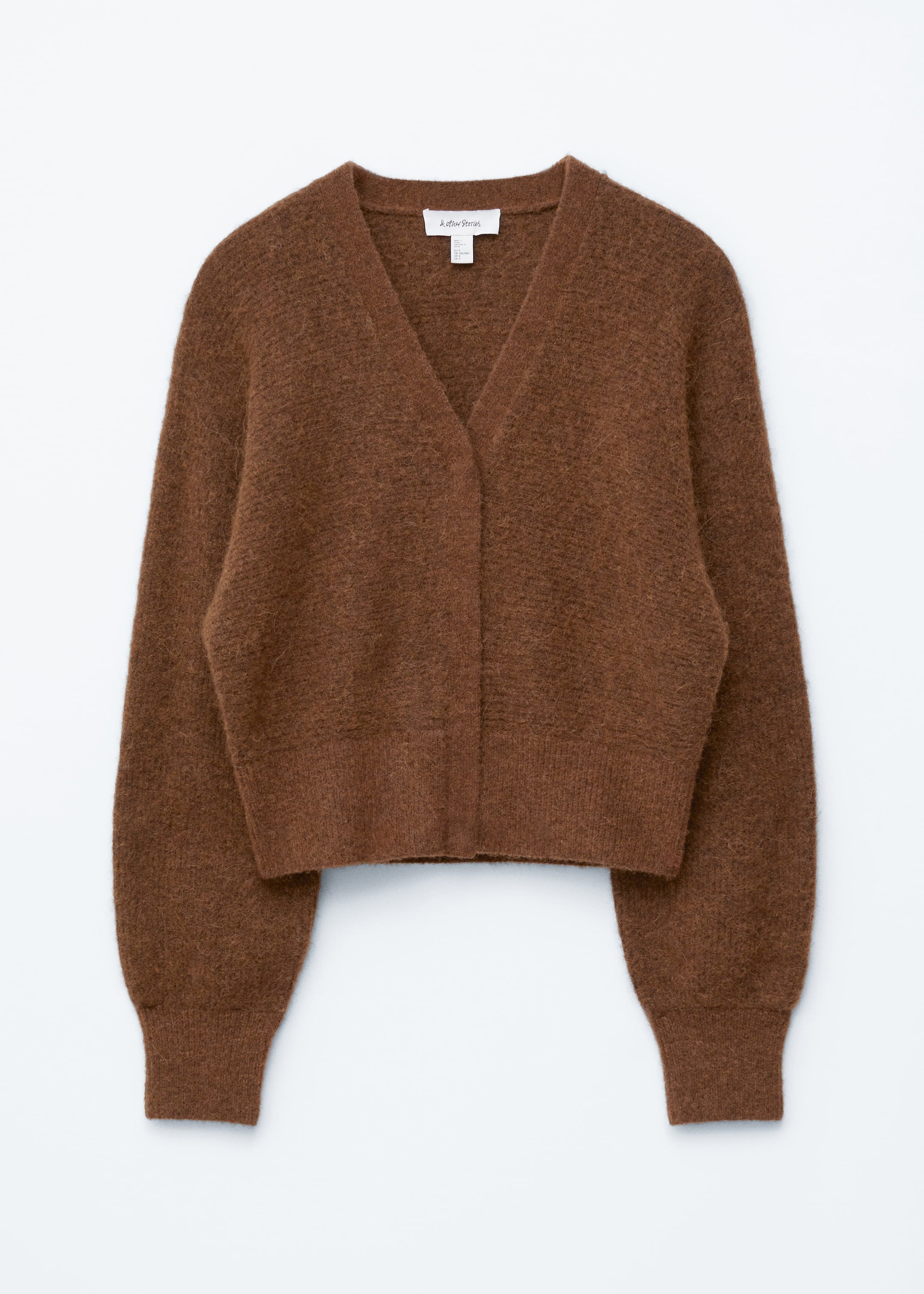 Visualizza immagine più grande: Cardigan cropped in misto alpaca - Marrone - DONNA | H&M IT 1